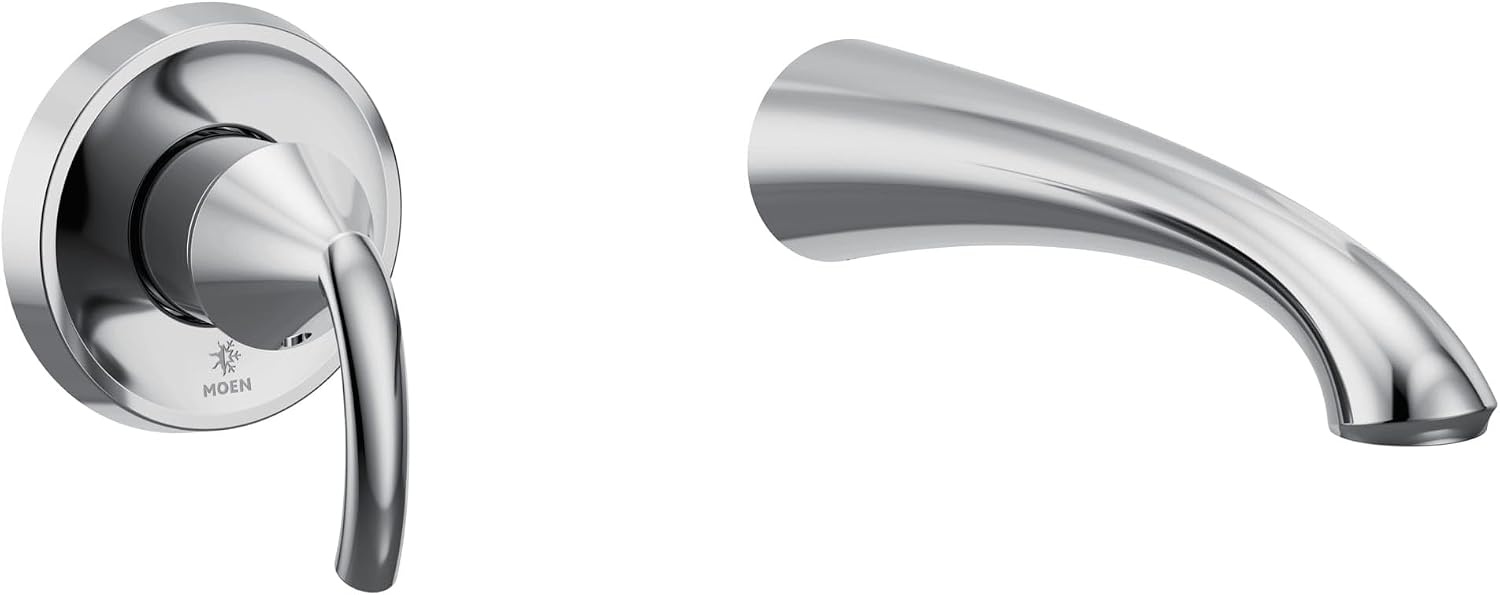 image:imageGlyde Matte Black Single Handle Wall Mount Tub Filler High Flow Tub Faucet with 10 Spout Reach WT371BLOil Rubbed Bronze
