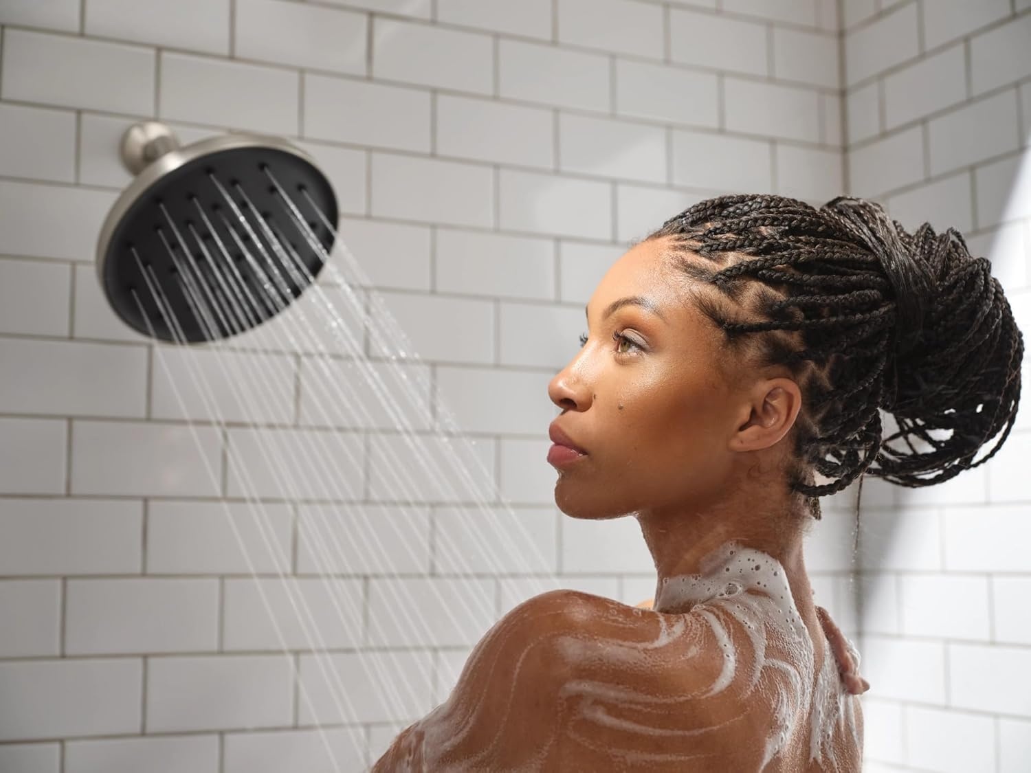 image:imageMoen 220R2EPSRN Verso 9Inch Rain Shower Head with Infiniti Dial and Magnetix Docking 175 GPM EcoPerformance Spot Resist Brushed NickelSpot Resist Nickel
