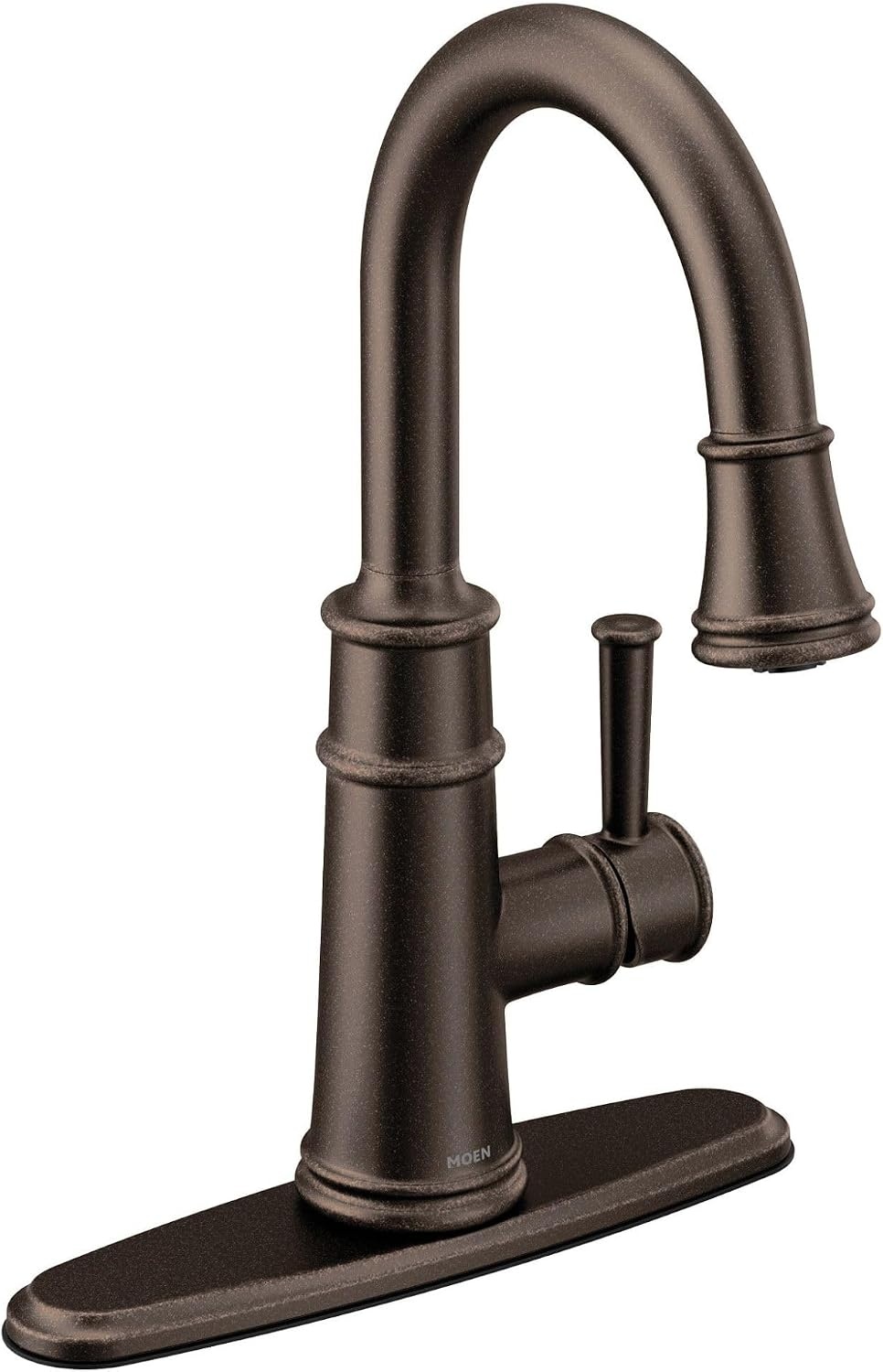 image:imageMoen 6260SRS Belfield OneHandle Pulldown Bar Faucet with Power Clean Featuring Reflex StainlessOil Rubbed Bronze
