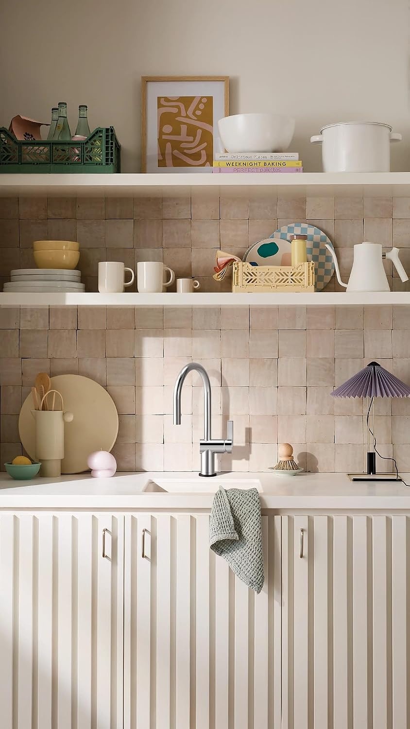 image:imageMoen 7622BL CIA Pulldown Kitchen Faucet with Power Boost Includes Optional Chrome and Brushed Gold Accents Matte Black withChrome
