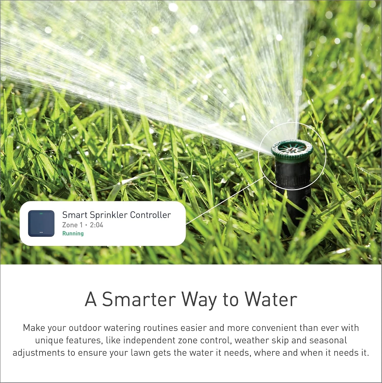 image:imageMoen 8Zone Smart Sprinkler Controller WiFi Connectible Smart Irrigation System with Automatic Water Timer WICNT008G1USA
