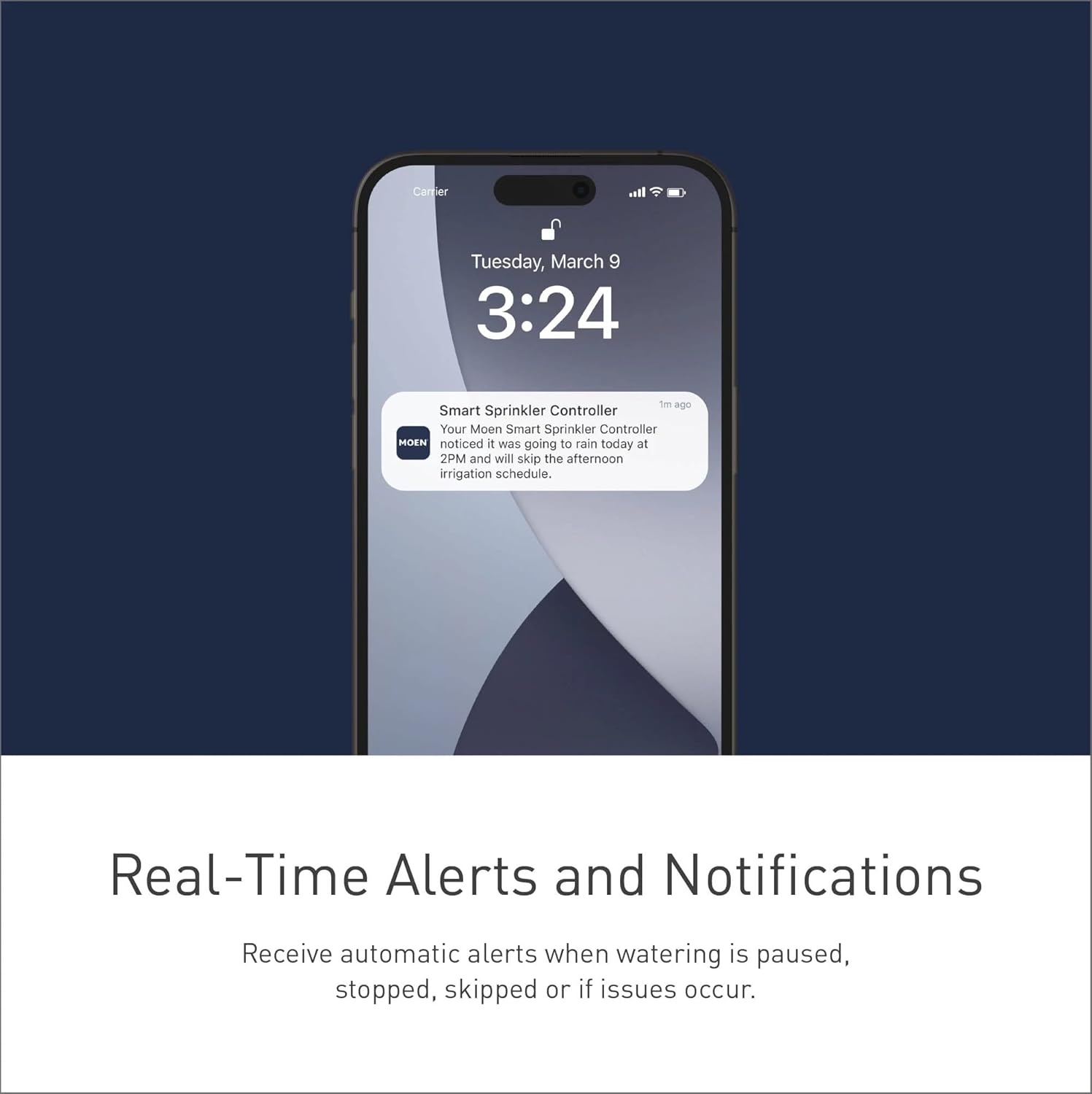 image:imageMoen 8Zone Smart Sprinkler Controller WiFi Connectible Smart Irrigation System with Automatic Water Timer WICNT008G1USA