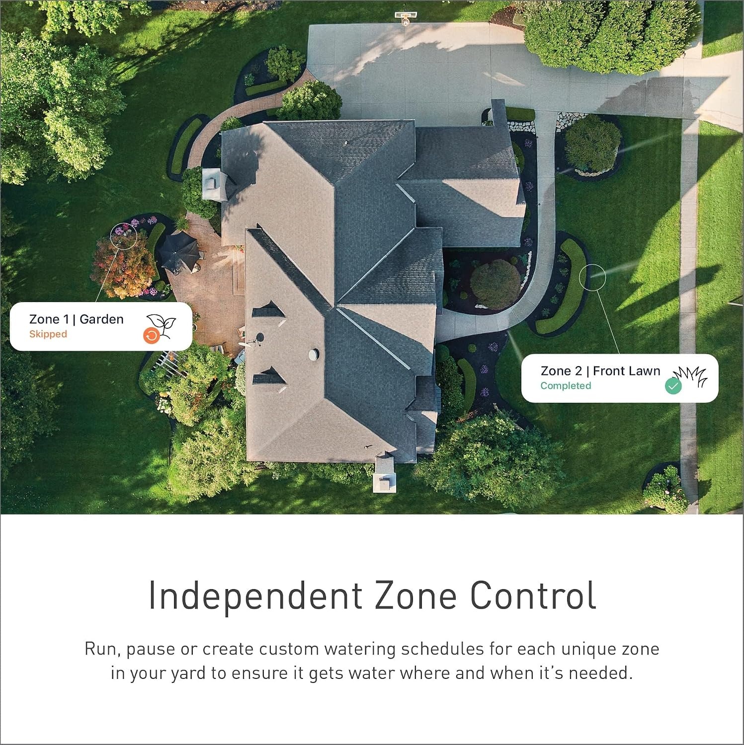 image:imageMoen 8Zone Smart Sprinkler Controller WiFi Connectible Smart Irrigation System with Automatic Water Timer WICNT008G1USA with 8 Moen Smart Wireless Soil Sensors