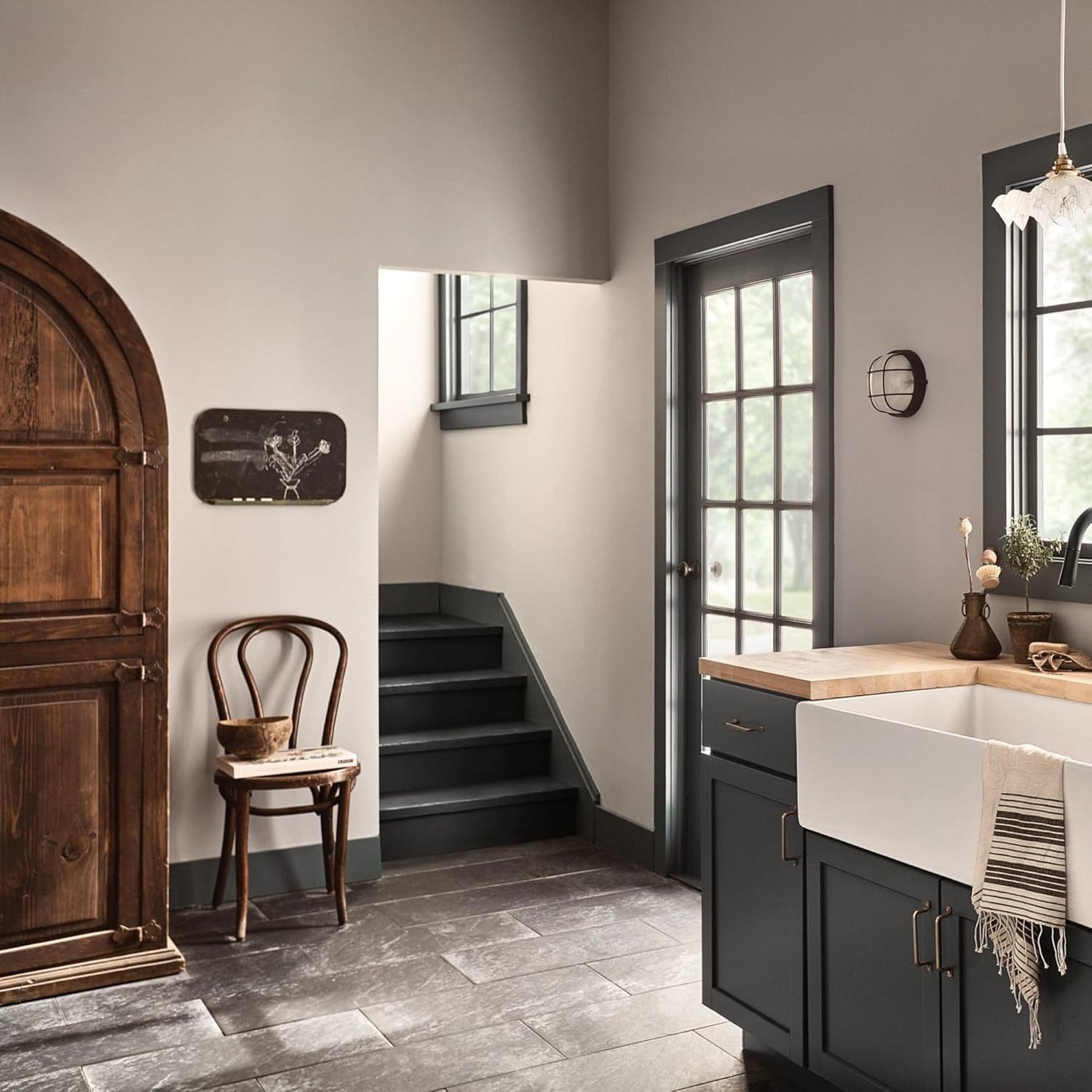 image:imageMoen Adler Mediterranean Bronze OneHandle High Arc Modern Kitchen Faucet with Power Clean and Pull Down Spray Head 87233BRBMatte Black
