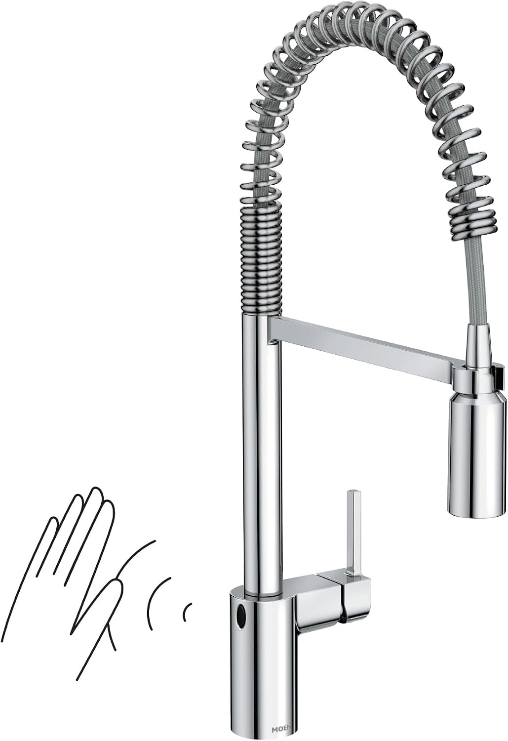 image:imageMoen Align Brushed Gold 3in1 Water Filtration PreRinse Spring Pull Down Kitchen Faucet Water Filter for Sink Faucet Sold Separately F5923BGChrome