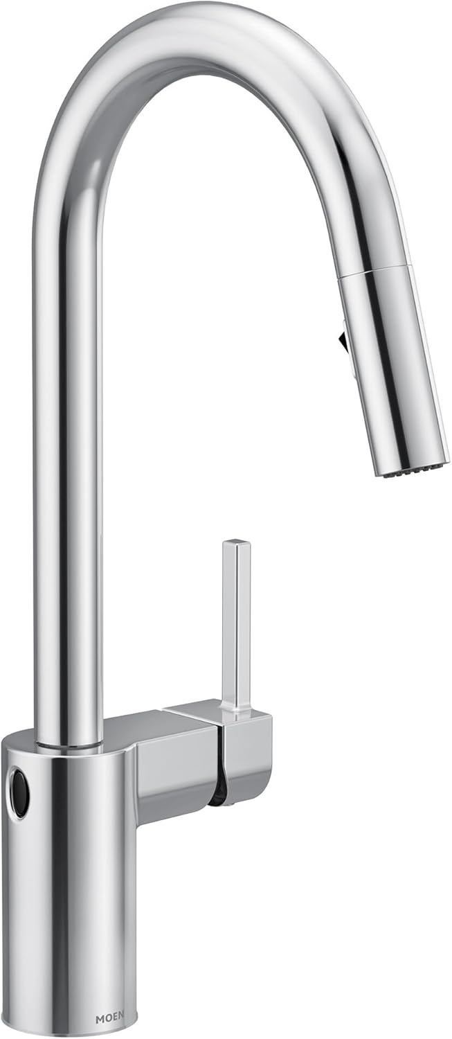 image:imageMoen Align Brushed Gold 3in1 Water Filtration PreRinse Spring Pull Down Kitchen Faucet Water Filter for Sink Faucet Sold Separately F5923BGChrome