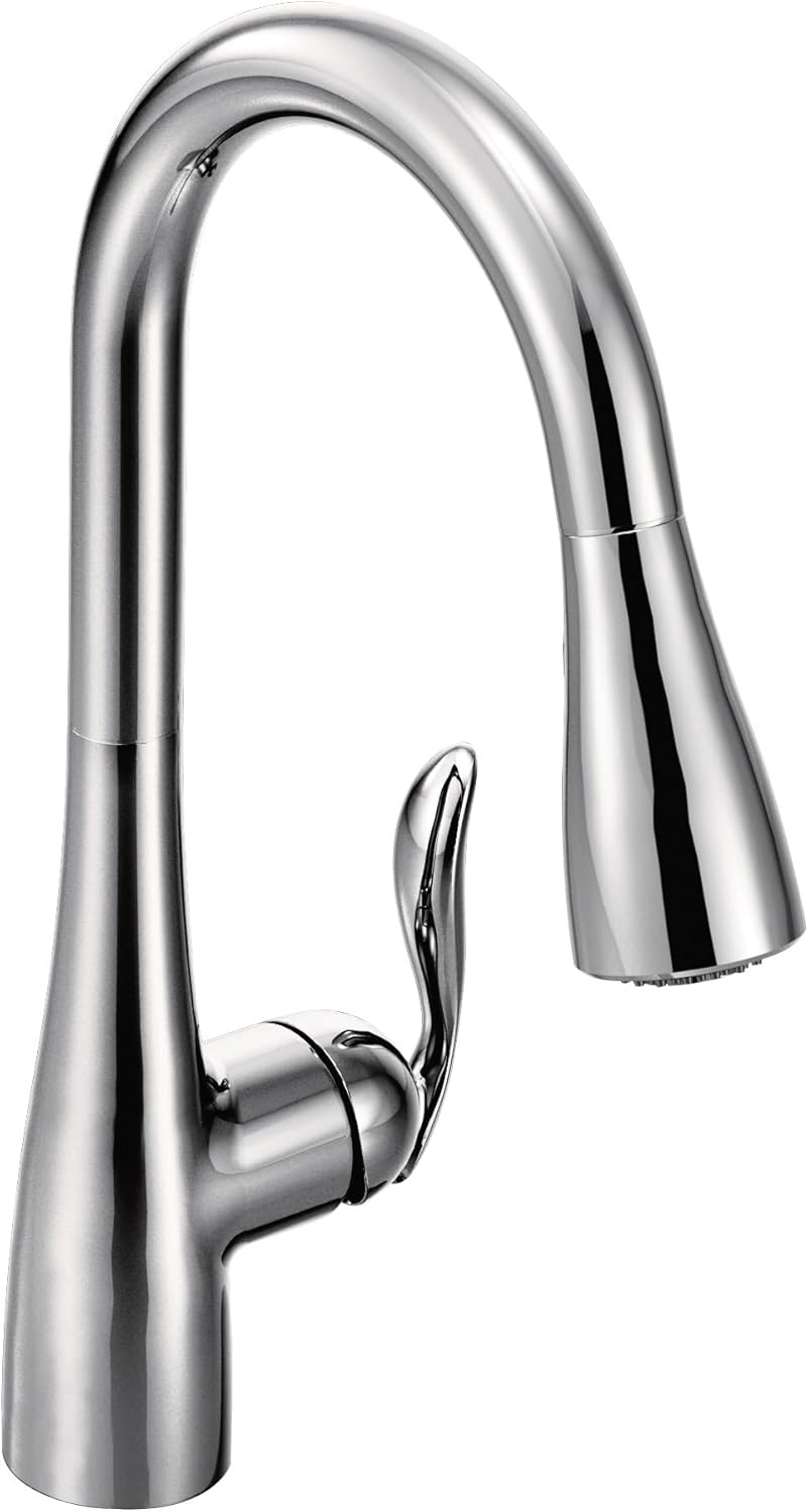 image:imageMoen Arbor Oil Rubbed Bronze Motionsense Wave Touchless OneHandle Pulldown Kitchen Faucet Featuring Power Clean 7594EWORBChrome