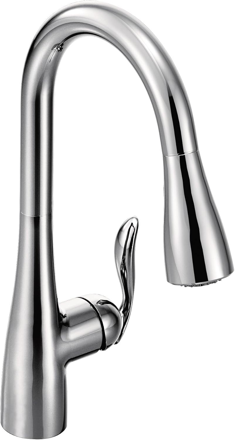 image:imageMoen Arbor Spot Resist Stainless Motionsense Wave Sensor Touchless OneHandle Single Hole Kitchen Sink Faucet 7594EWSRSChrome