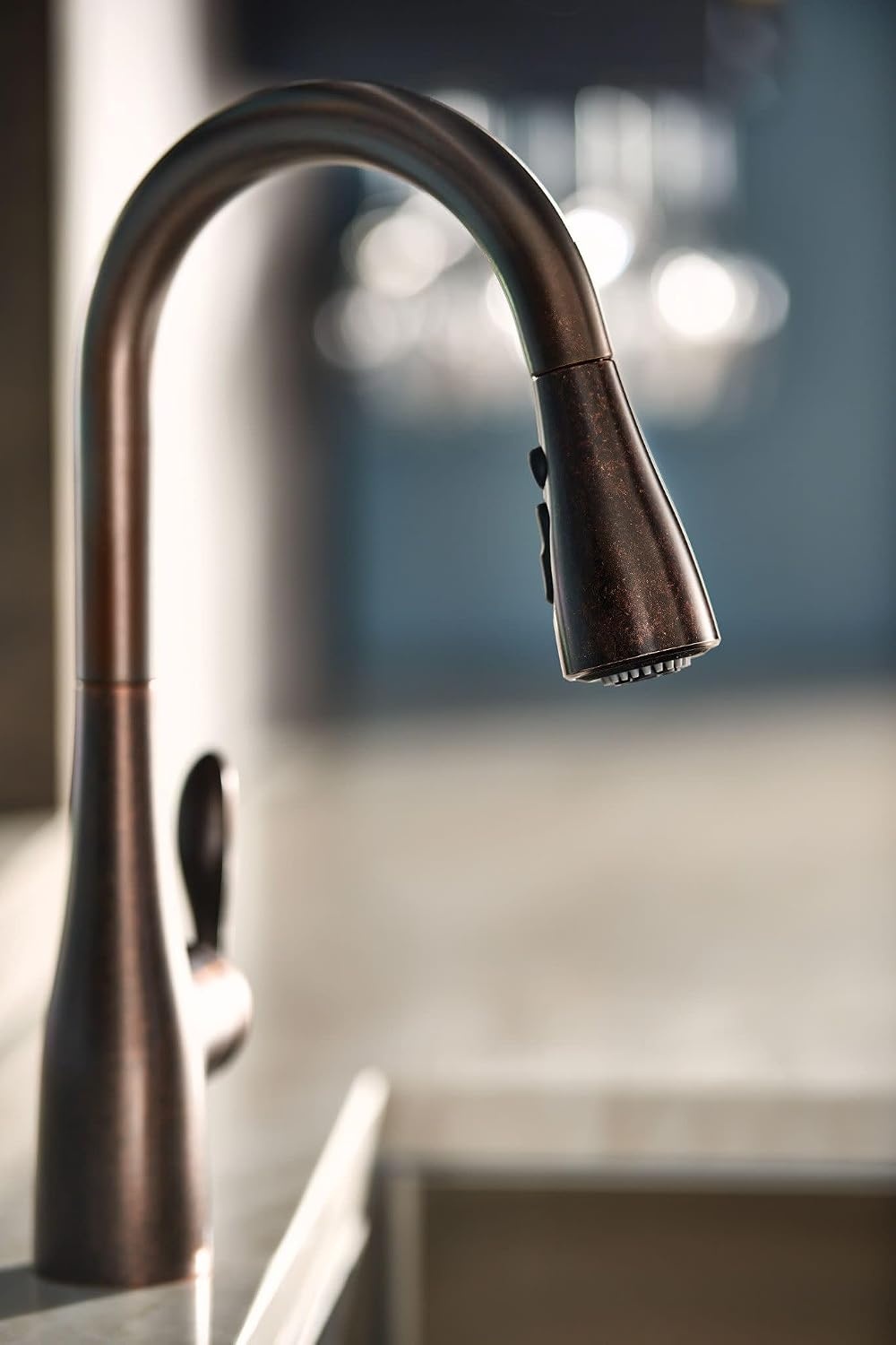 image:imageMoen Arbor Spot Resist Stainless Motionsense Wave Sensor Touchless OneHandle Single Hole Kitchen Sink Faucet 7594EWSRSOil Rubbed Bronze