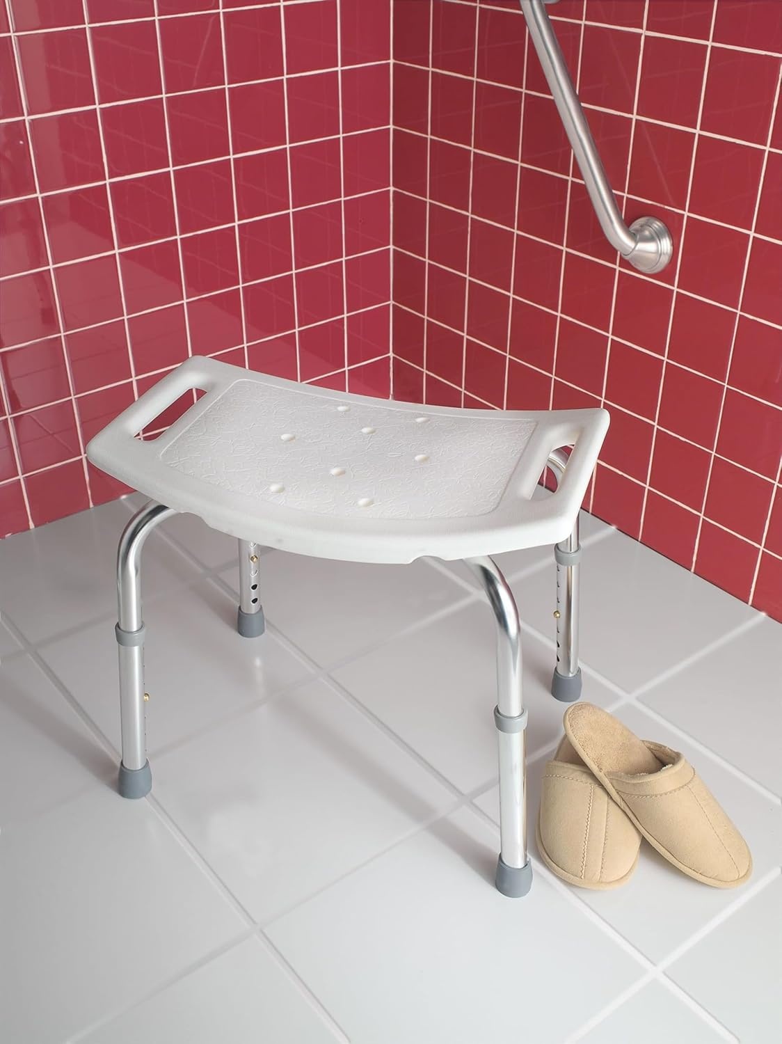 image:imageMoen Bath Safety Furniture Glacier Home Care Bath Safety NonSlip Adjustable Tub and Shower Chair DN7025