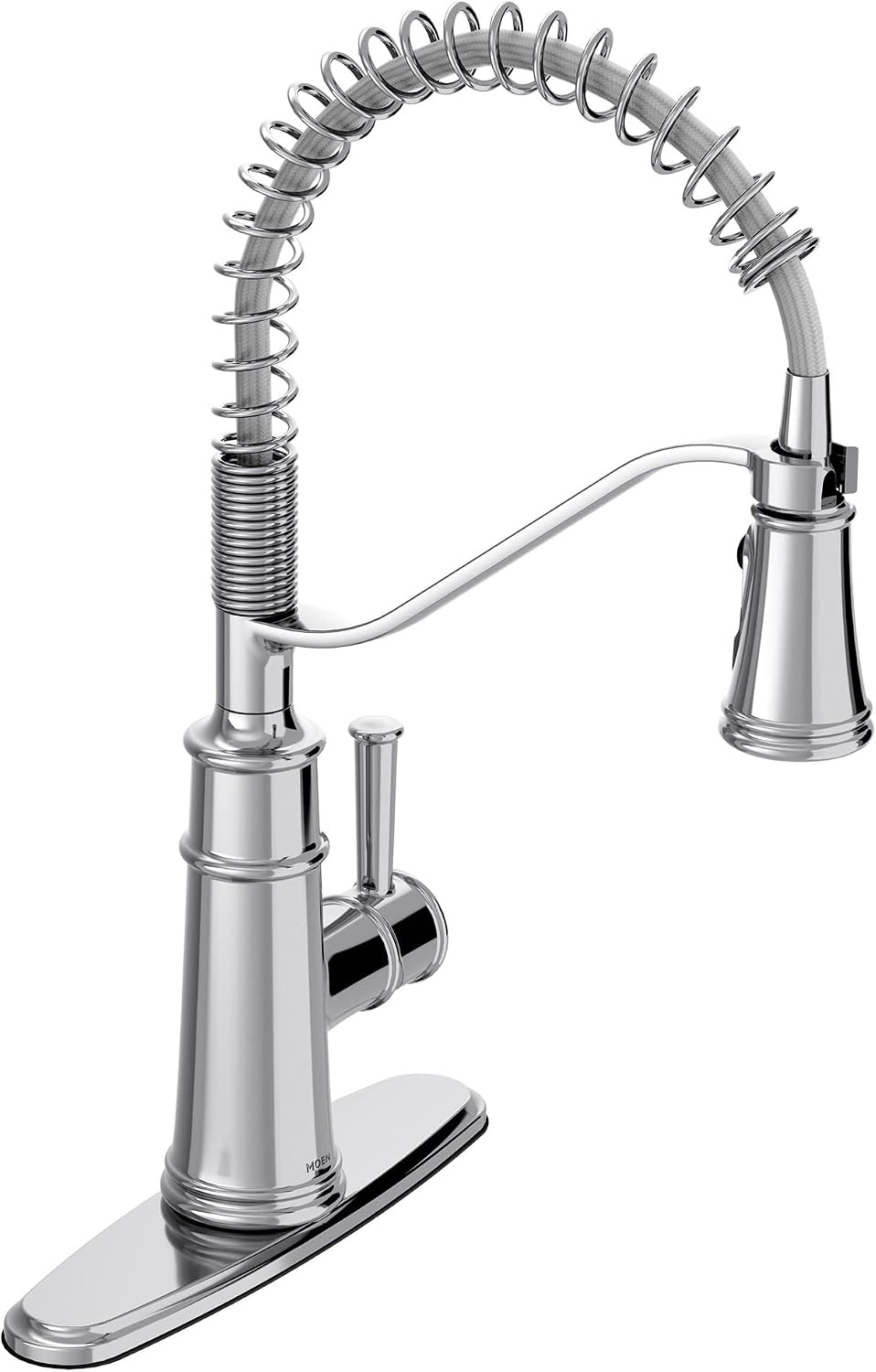 image:imageMoen Belfield Oil Rubbed Bronze Kitchen Faucet Modern Spring Kitchen Faucet with Power Boost PreRinse OneHandle Easy Installation 5927ORBChrome