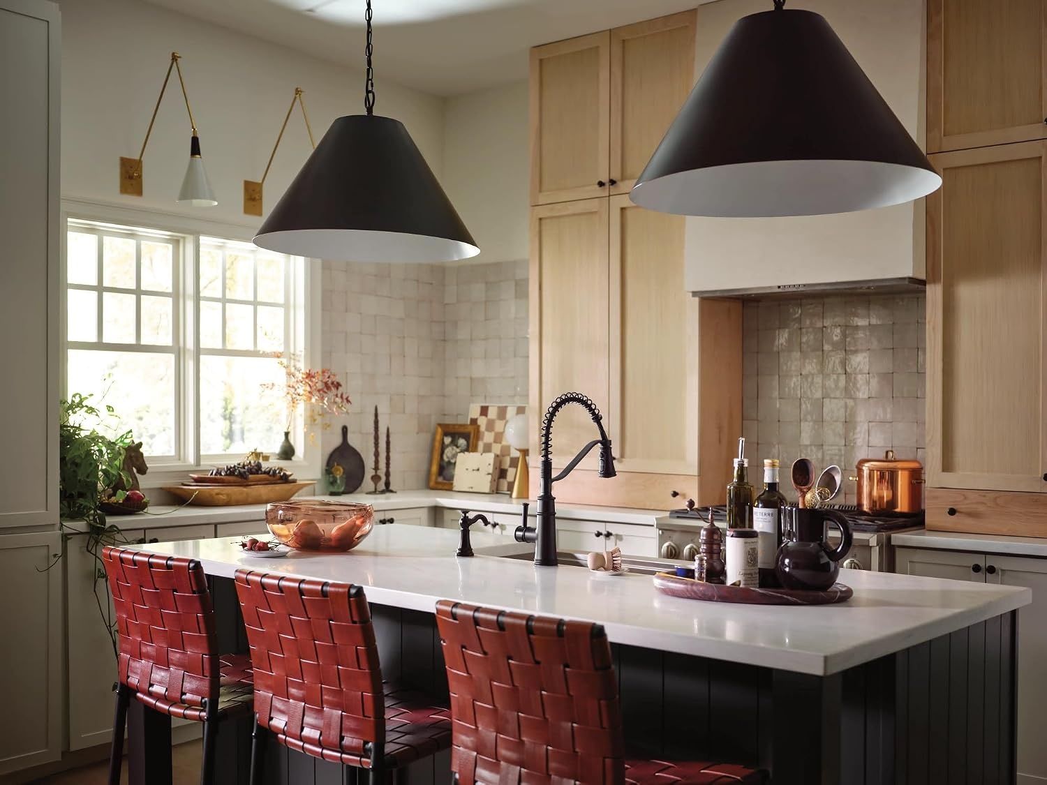 image:imageMoen Belfield Oil Rubbed Bronze Kitchen Faucet Modern Spring Kitchen Faucet with Power Boost PreRinse OneHandle Easy Installation 5927ORBMatte Black