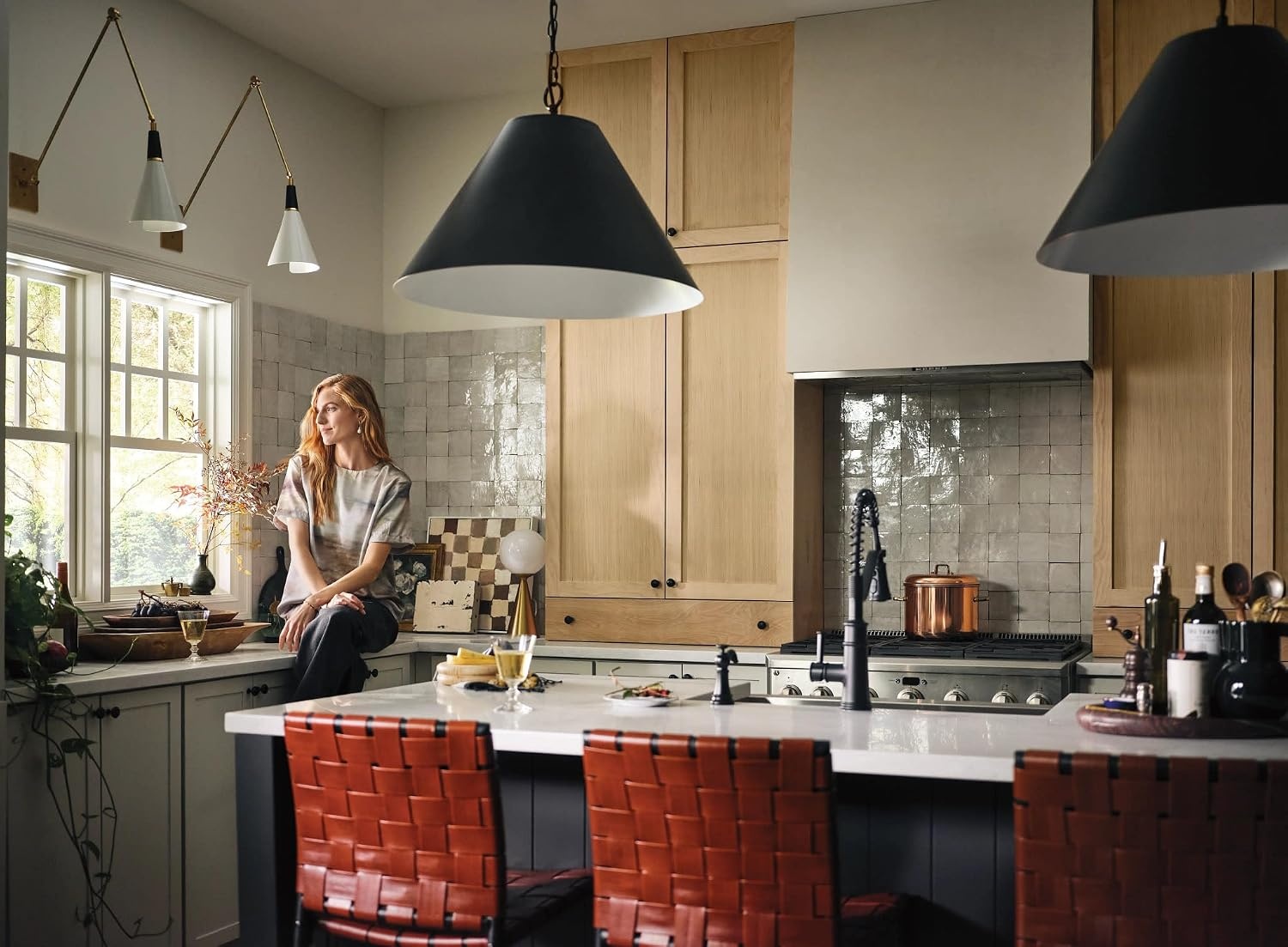 image:imageMoen Belfield Oil Rubbed Bronze Kitchen Faucet Modern Spring Kitchen Faucet with Power Boost PreRinse OneHandle Easy Installation 5927ORBMatte Black