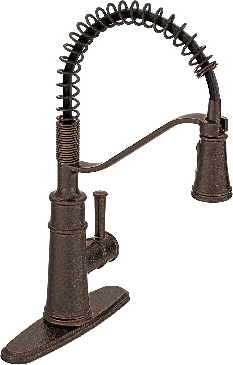 image:imageMoen Belfield Oil Rubbed Bronze Kitchen Faucet Modern Spring Kitchen Faucet with Power Boost PreRinse OneHandle Easy Installation 5927ORBOil Rubbed Bronze