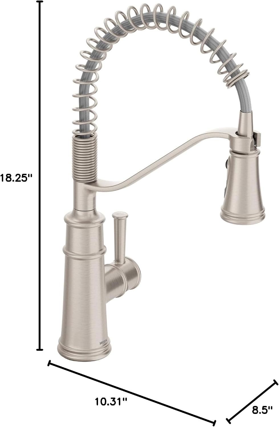 image:imageMoen Belfield Oil Rubbed Bronze Kitchen Faucet Modern Spring Kitchen Faucet with Power Boost PreRinse OneHandle Easy Installation 5927ORBSpot Resist Stainless