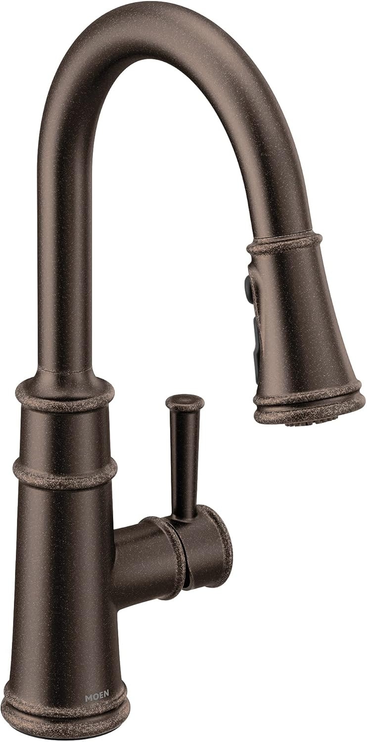 image:imageMoen Belfield Oil Rubbed Bronze Motionsense Wave Sensor Touchless One Handle Pulldown Kitchen Faucet Featuring Power Clean 7260EWORBOil Rubbed Bronze