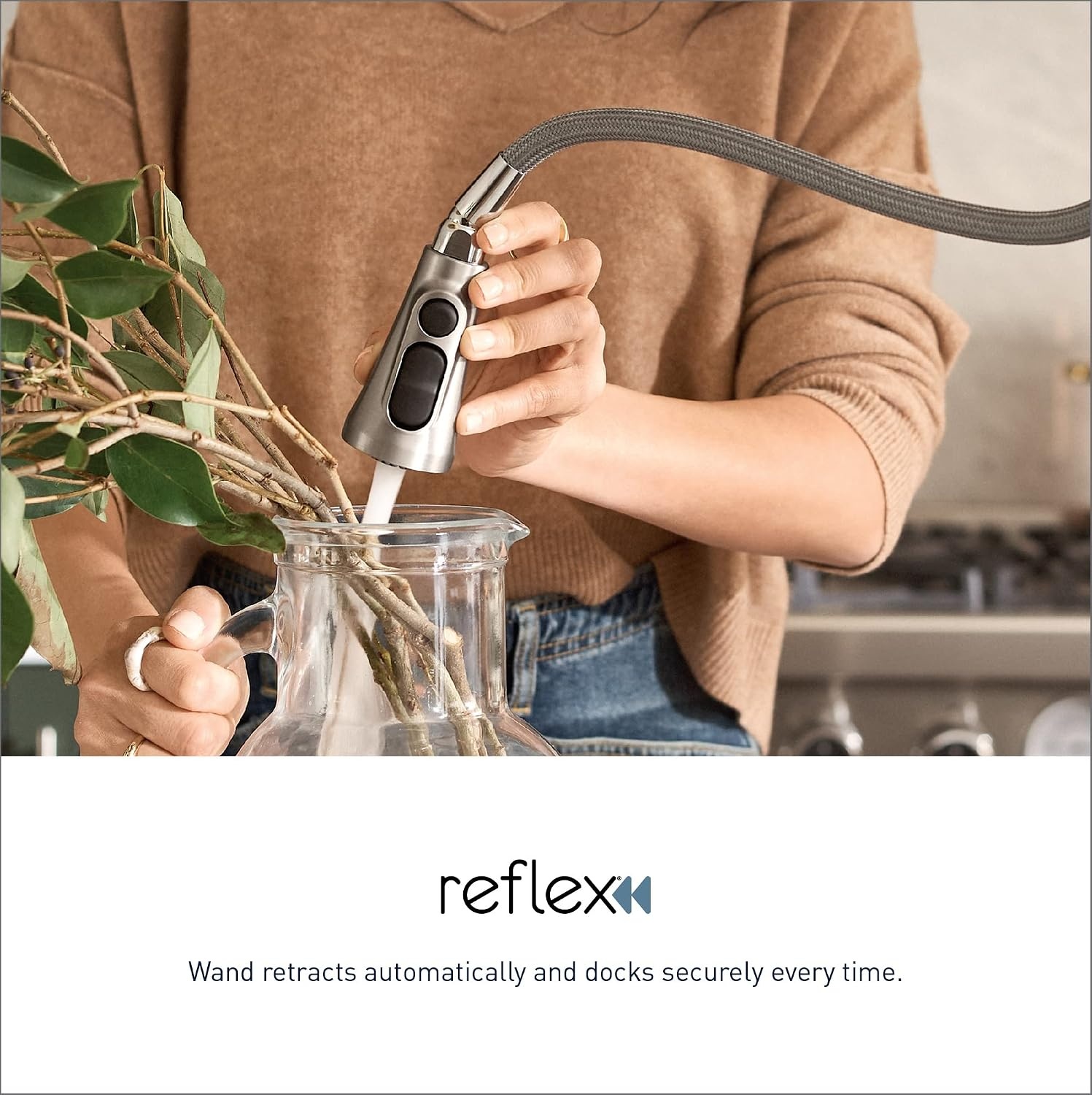 image:imageMoen Belfield Oil Rubbed Bronze Motionsense Wave Sensor Touchless One Handle Pulldown Kitchen Faucet Featuring Power Clean 7260EWORBOil Rubbed Bronze