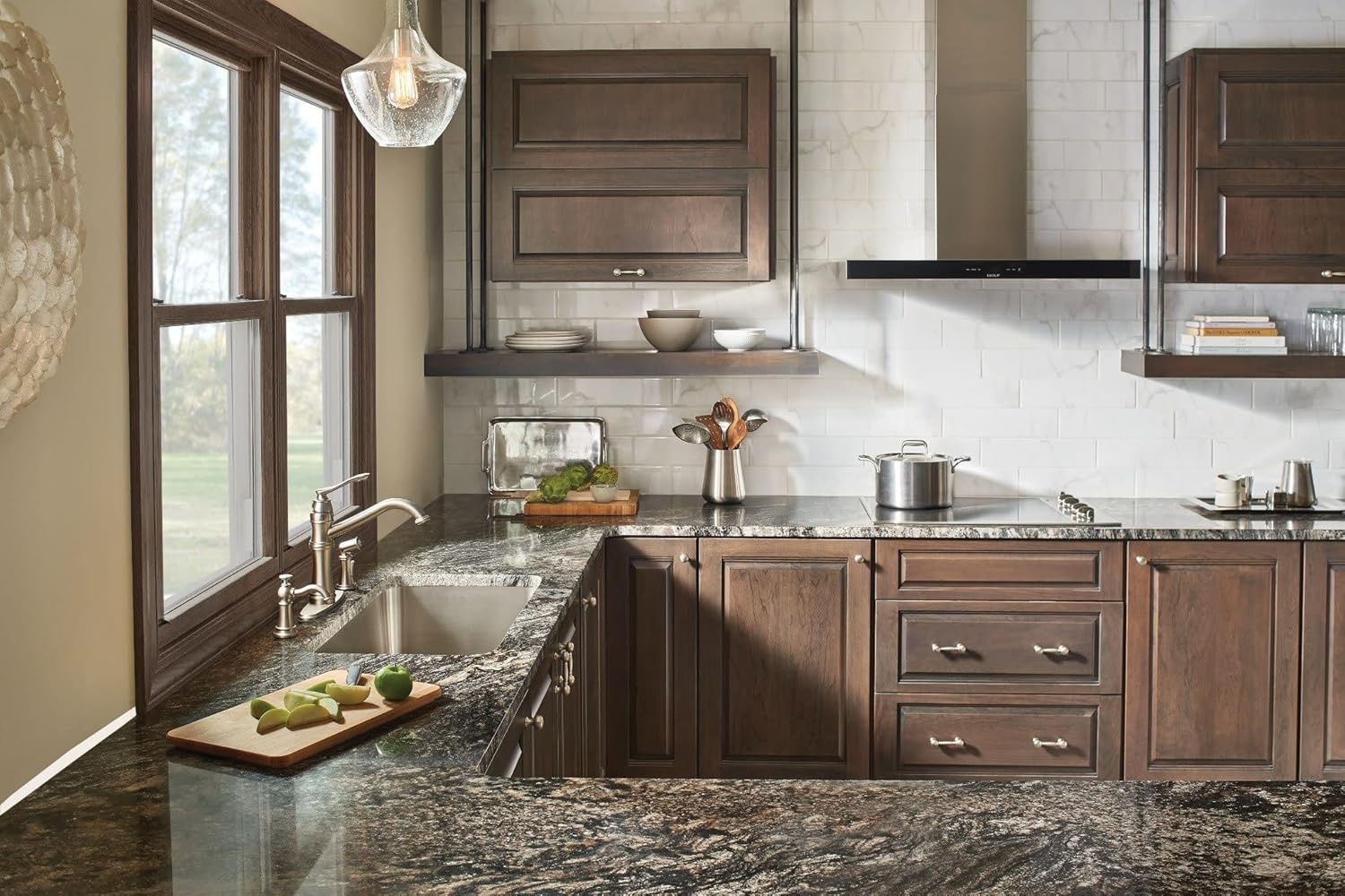 image:imageMoen Belfield Oil Rubbed Bronze Traditional One Handle High Arc Kitchen Faucet with Side Spray and Optional Deckplate Included 7245ORBStainless Steel