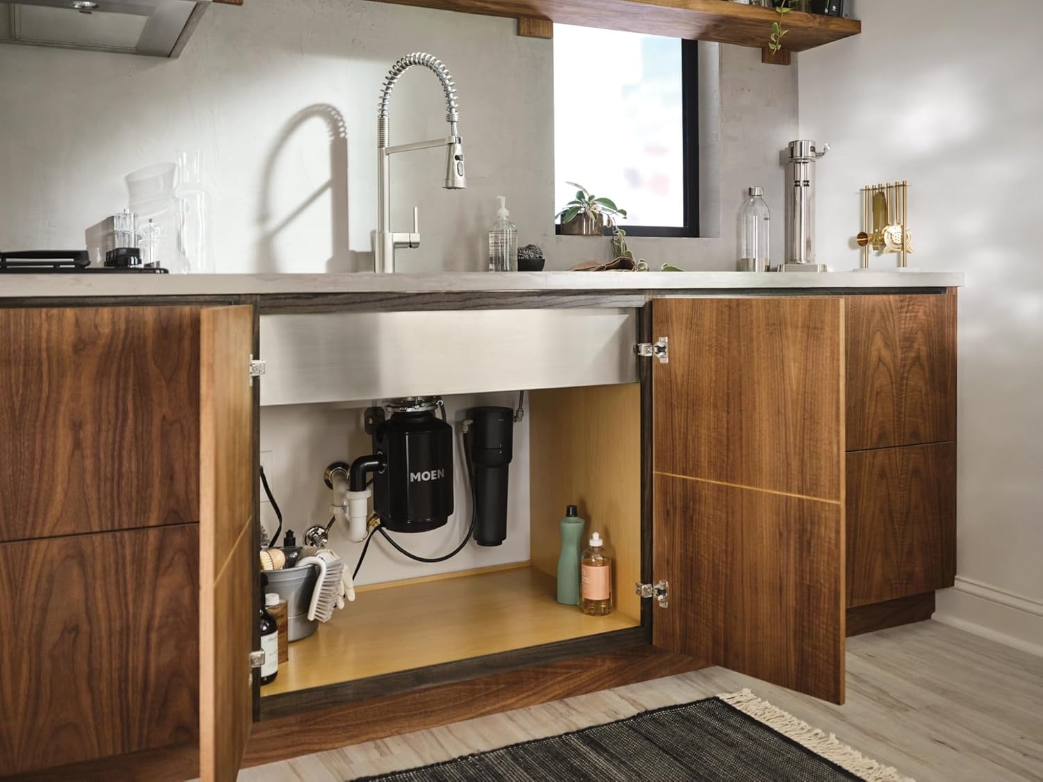 image:imageMoen Black Single Stage Under Sink Advanced Water Filtration System F9800