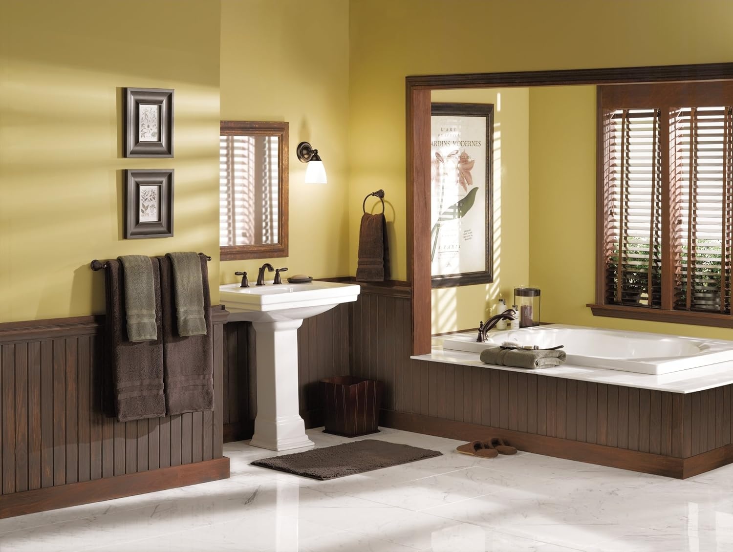 image:imageMoen Brantford Oil Rubbed Bronze 2Handle Deck Mount Roman Tub Faucet Trim Kit Valve Required T933ORBBrushed Nickel