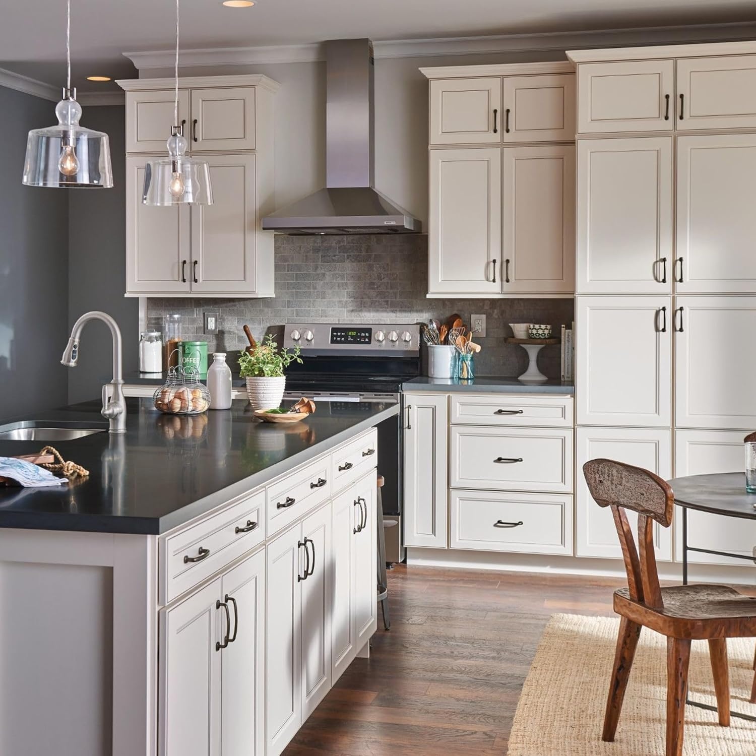 image:imageMoen Brantford Oil Rubbed Bronze Traditional OneHandle Kitchen Faucet with Pulldown Sprayer Featuring Power Boost and Reflex Docking System 7185ORBSpot Resist Stainless