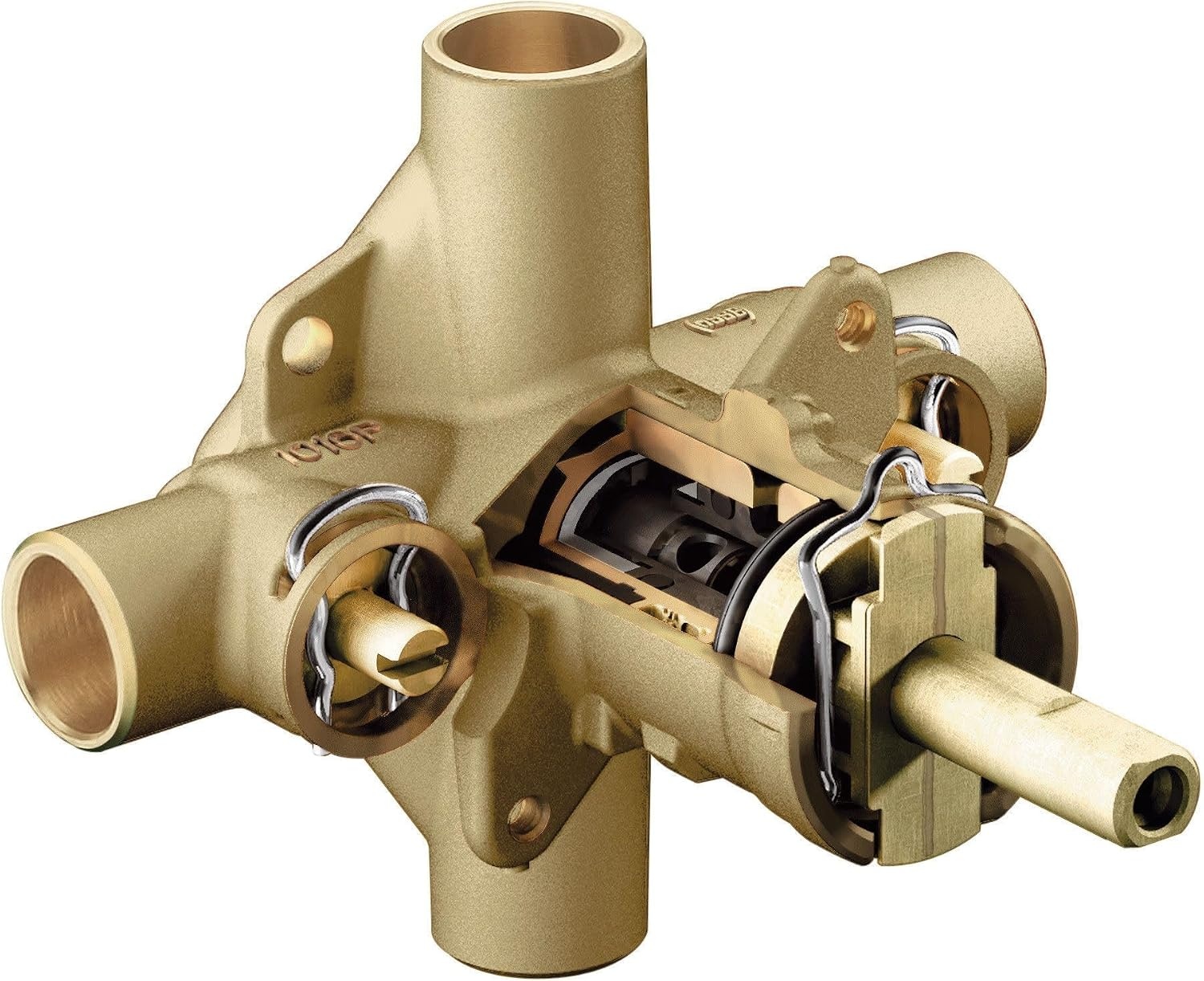 image:imageMoen Commercial PosiTemp Pressure Balancing Shower Valve with Stops 12Inch Sweat CC Connections and 14 Turn Stops 8371HDPack of 6