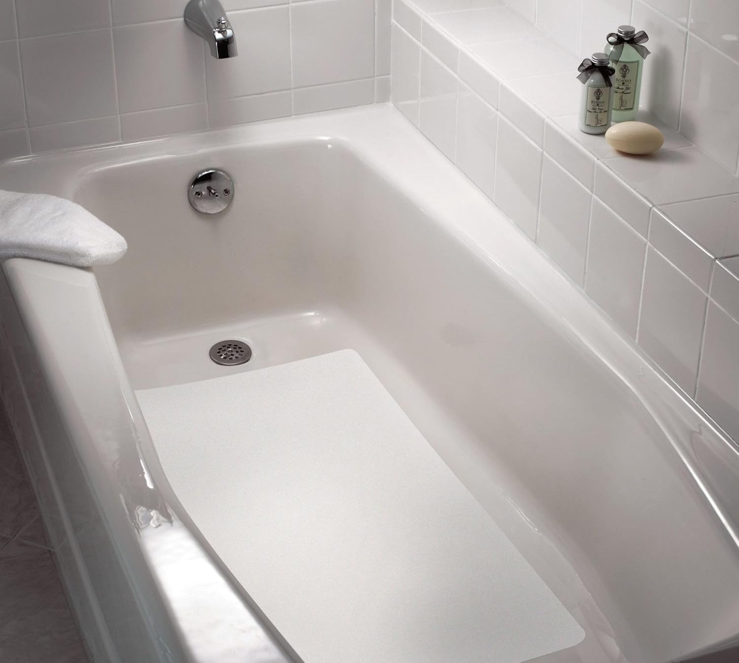 image:imageMoen DN7050 Home Care Bathtub Safety Glacier Tread Mat Glacier