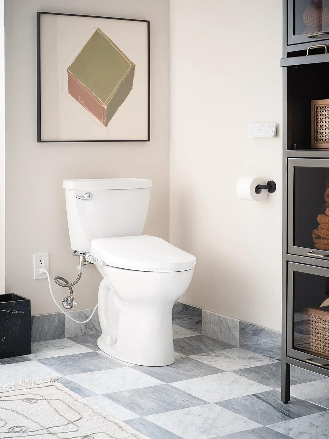 image:imageMoen EB1500E 3series Electronic Bidet Toilet Seat with Heated Seat and Remote Control White Adjustable Temperature and Pressure Selfcleaning Nozzle Comfort HygienicEB1500 Elongated
