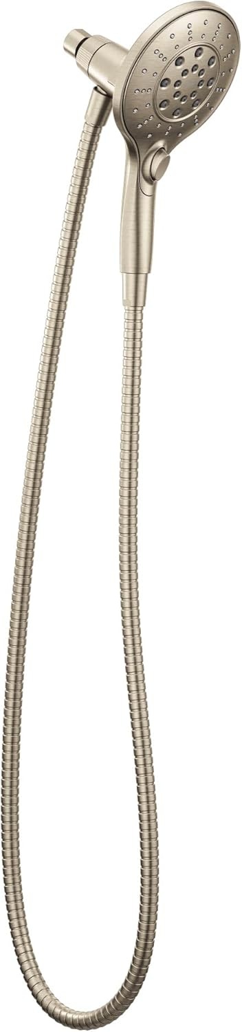 image:imageMoen Engage Brushed Nickel Magnetix SixFunction 55Inch Handheld Showerhead with Magnetic Docking System 3662EPBN