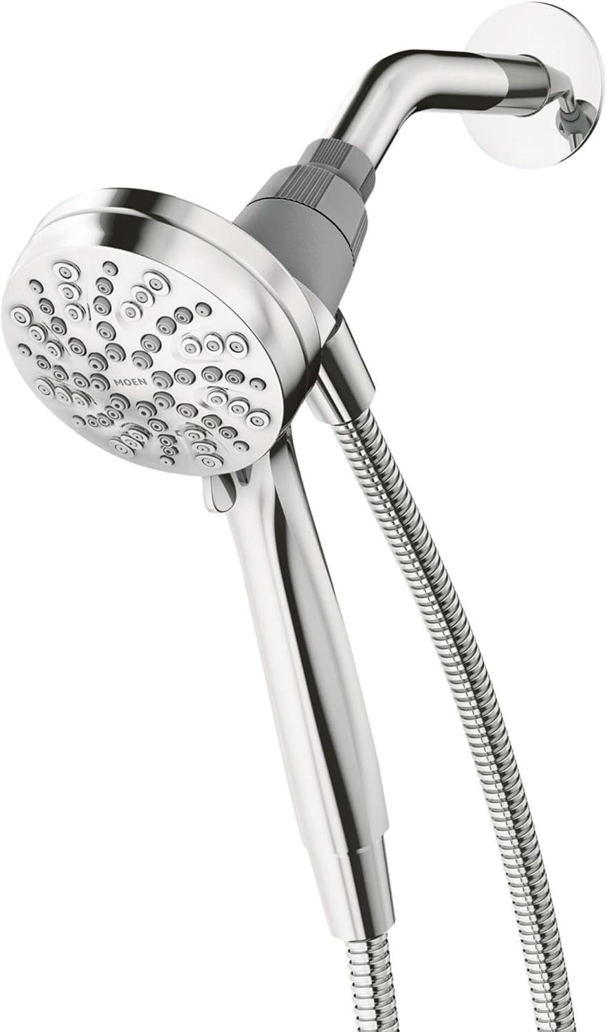 image:imageMoen Engage Magnetix Spot Resist Brushed Nickel 35Inch SixFunction Detachable Handheld Showerhead with Magnetic Docking System 26100SRNChrome