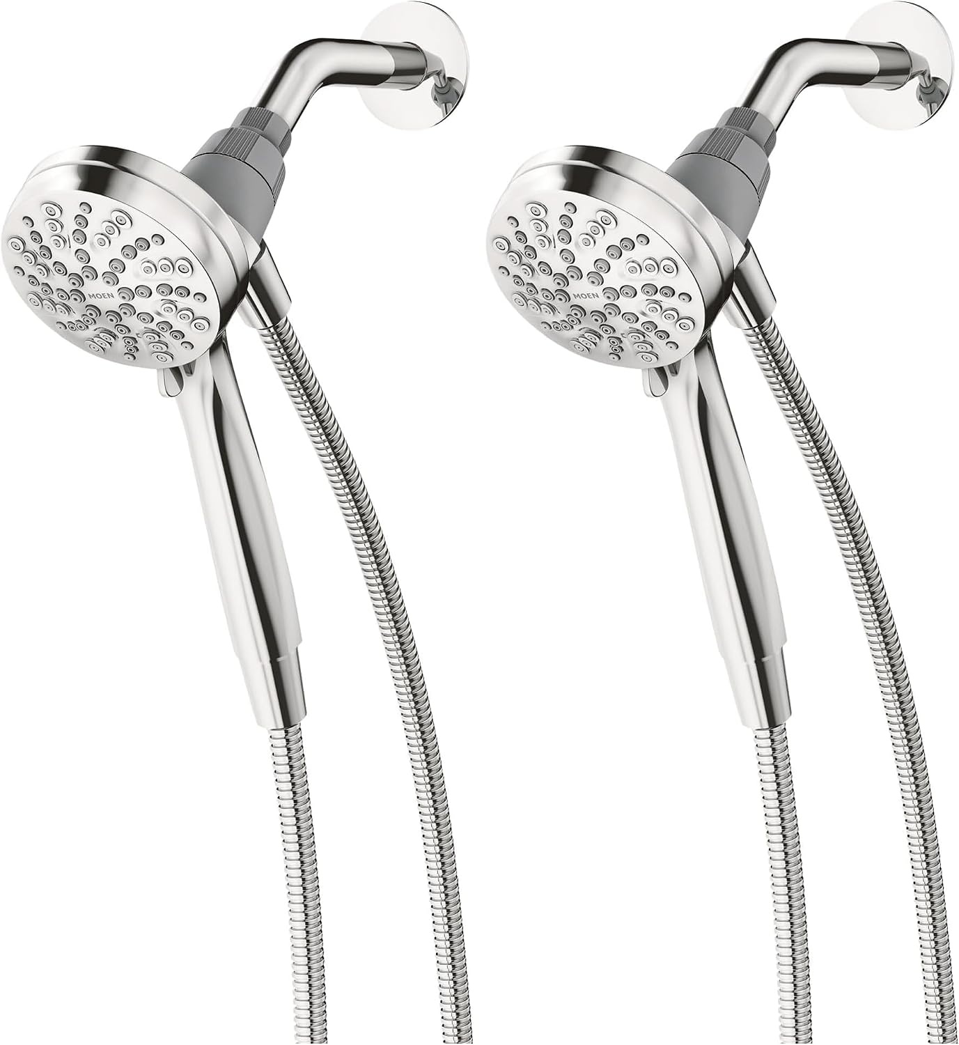 image:imageMoen Engage Magnetix Spot Resist Brushed Nickel 35Inch SixFunction Detachable Handheld Showerhead with Magnetic Docking System 26100SRNChrome
