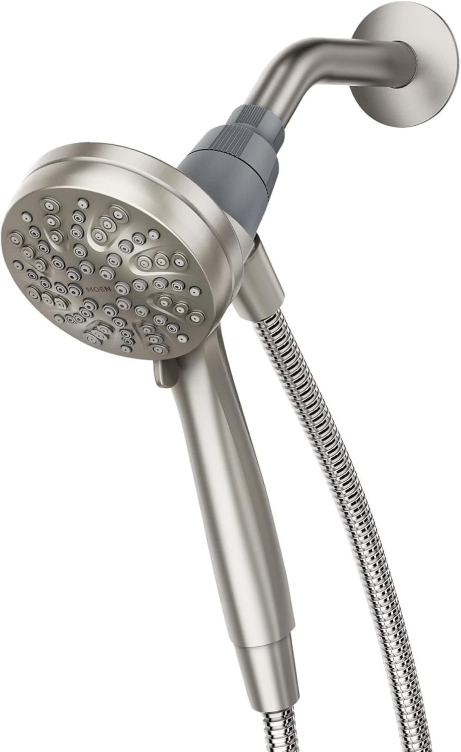 image:imageMoen Engage Magnetix Spot Resist Brushed Nickel 35Inch SixFunction Detachable Handheld Showerhead with Magnetic Docking System 26100SRNSpot Resist Brushed Nickel