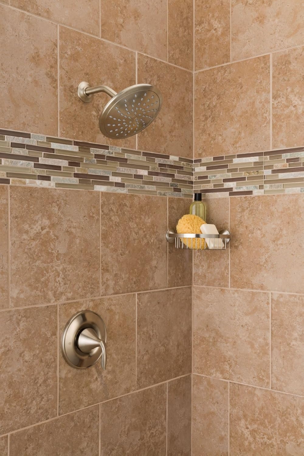 image:imageMoen Eva Oil Rubbed Bronze PosiTemp Shower Faucet Trim with EcoPerformance Rainshower Showerhead Valve Required T2232EPORB