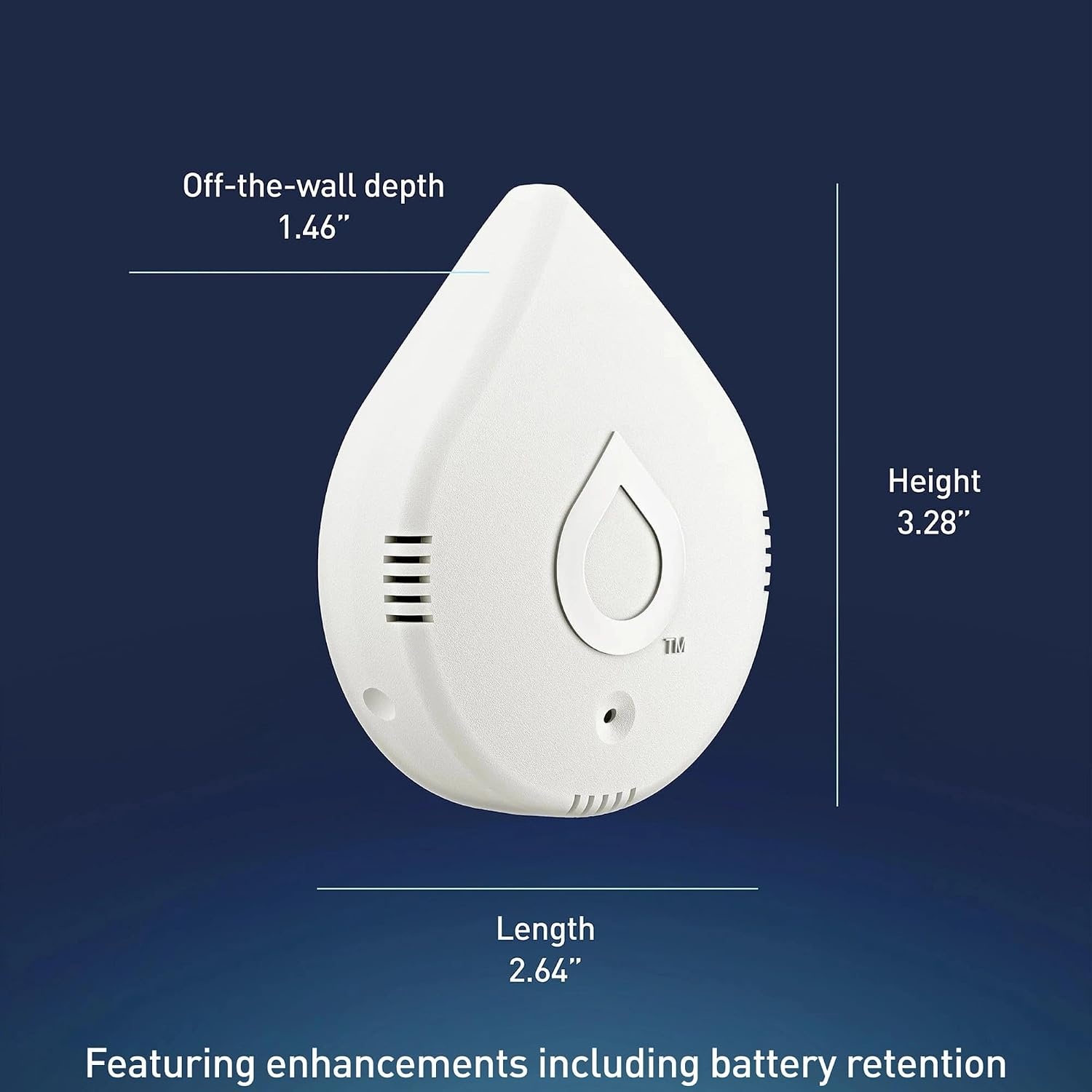 image:imageMoen Flo Smart Water Leak Detector Drip or Flood Sensor Alarm for Home 1Pack White 920004White