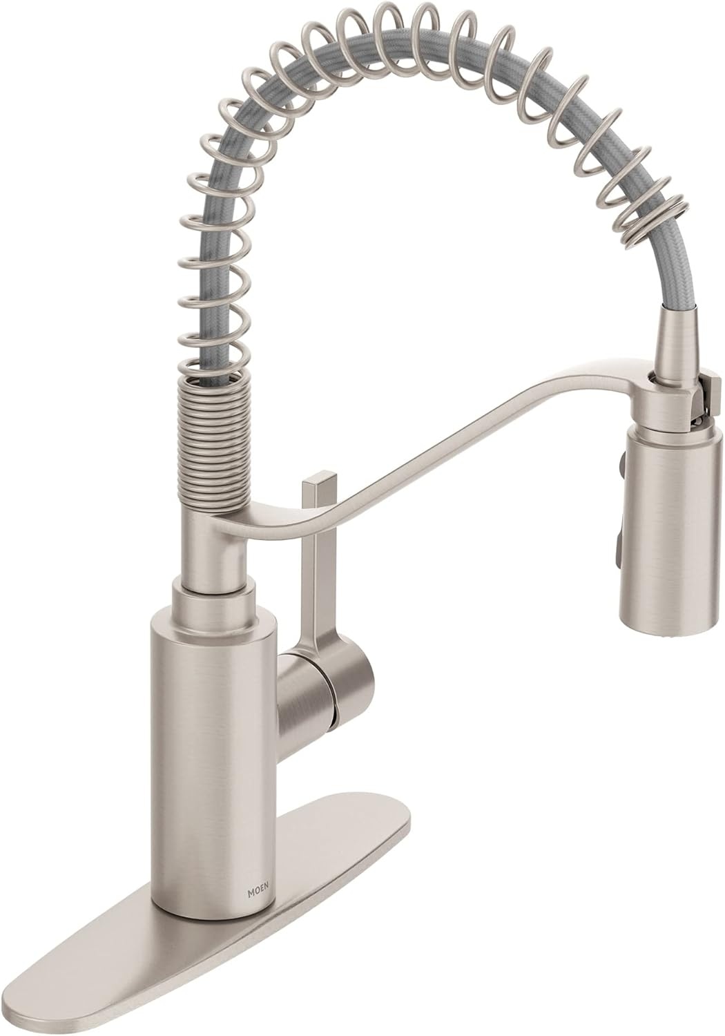 image:imageMoen Genta LX Spring Faucet with Power Boost Modern Kitchen Faucet with OneHandle PreRinse Easy Installation Chrome 5926Spot Resist Stainless