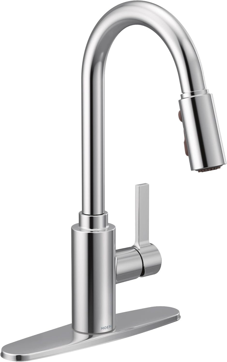 image:imageMoen Genta LX Touchless Kitchen Faucet MotionSense Wave Sensor High Arc Pulldown with Power Clean Spray OneHandle Chrome 7882EWCChrome