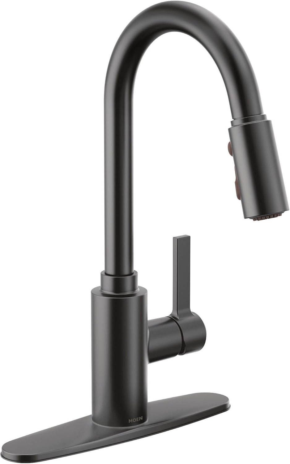 image:imageMoen Genta LX Touchless Kitchen Faucet MotionSense Wave Sensor High Arc Pulldown with Power Clean Spray OneHandle Chrome 7882EWCMatte Black