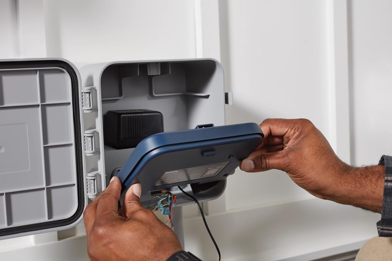 image:imageMoen Gray Outdoor Enclosure for Moen Smart Sprinkler Controller Durable WaterTight Box WIACC001G1USA