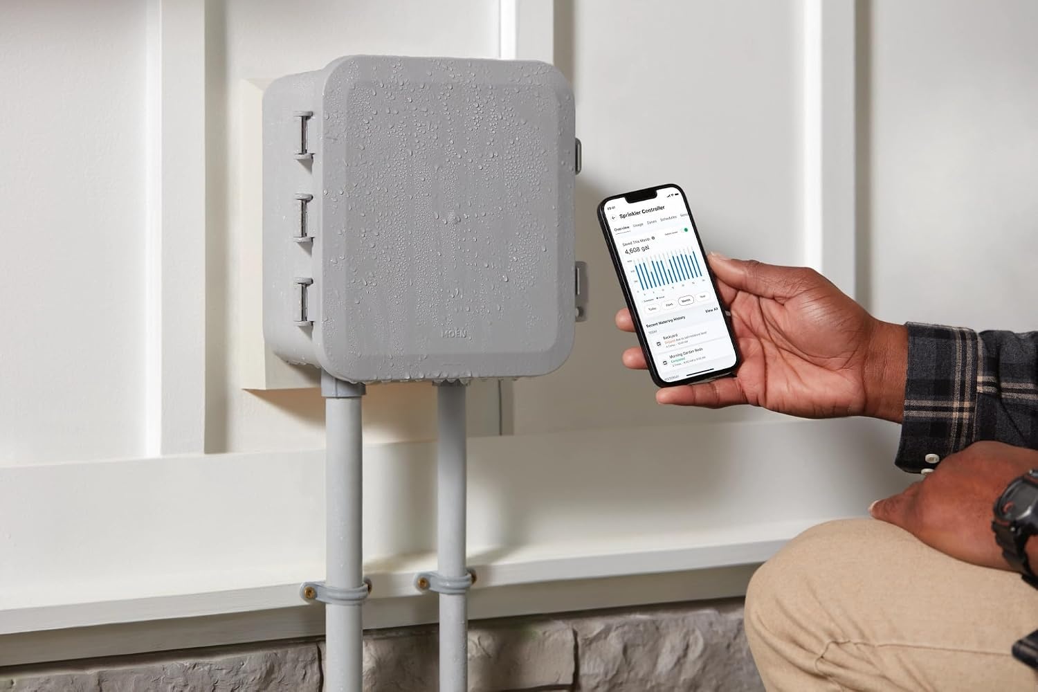 image:imageMoen Gray Outdoor Enclosure for Moen Smart Sprinkler Controller Durable WaterTight Box WIACC001G1USA