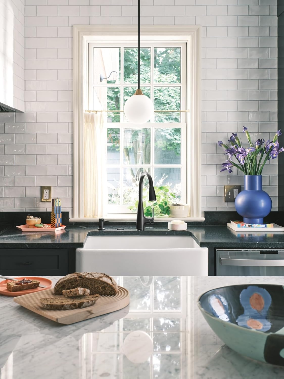 image:imageMoen Haelyn Matte Black Touchless SingleHandle PullDown Sprayer Kitchen Faucet with Soap Dispenser Features Power Clean for a Faster Wash 87627EWBLMatte Black
