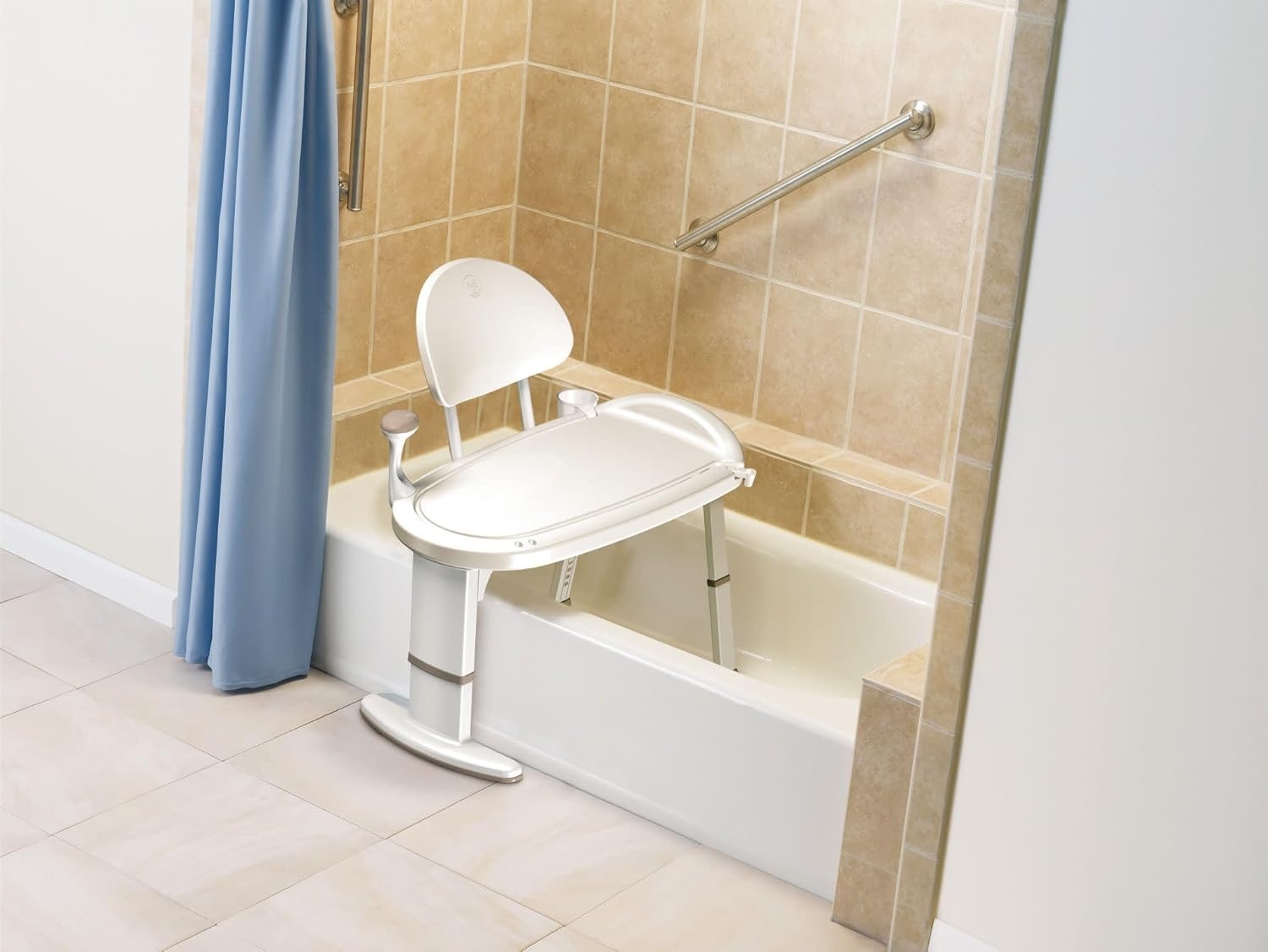 image:imageMoen Home Care Bath Safety Tub Transfer Bench Shower Chair for Elderly and Disabled with Adjustable Height Handicap Accessories for Daily Living DN7105