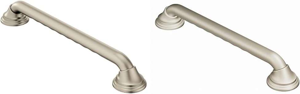 image:imageMoen Home Care Bathroom Safety 16 Inch Designer Stainless Steel Handicap Grab Bar for Bathtub and Shower Concealed Screws Brushed Nickel LR8716D3BNBrushed Nickel