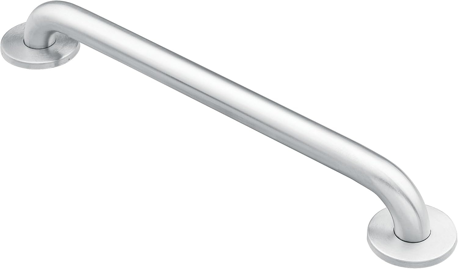 image:imageMoen Home Care Bathroom Safety 18 Inch Stainless Steel Handicap Grab Bar for Bathtub and Shower Elderly Assistance Product with Concealed Screws Polished Brass R8918Stainless