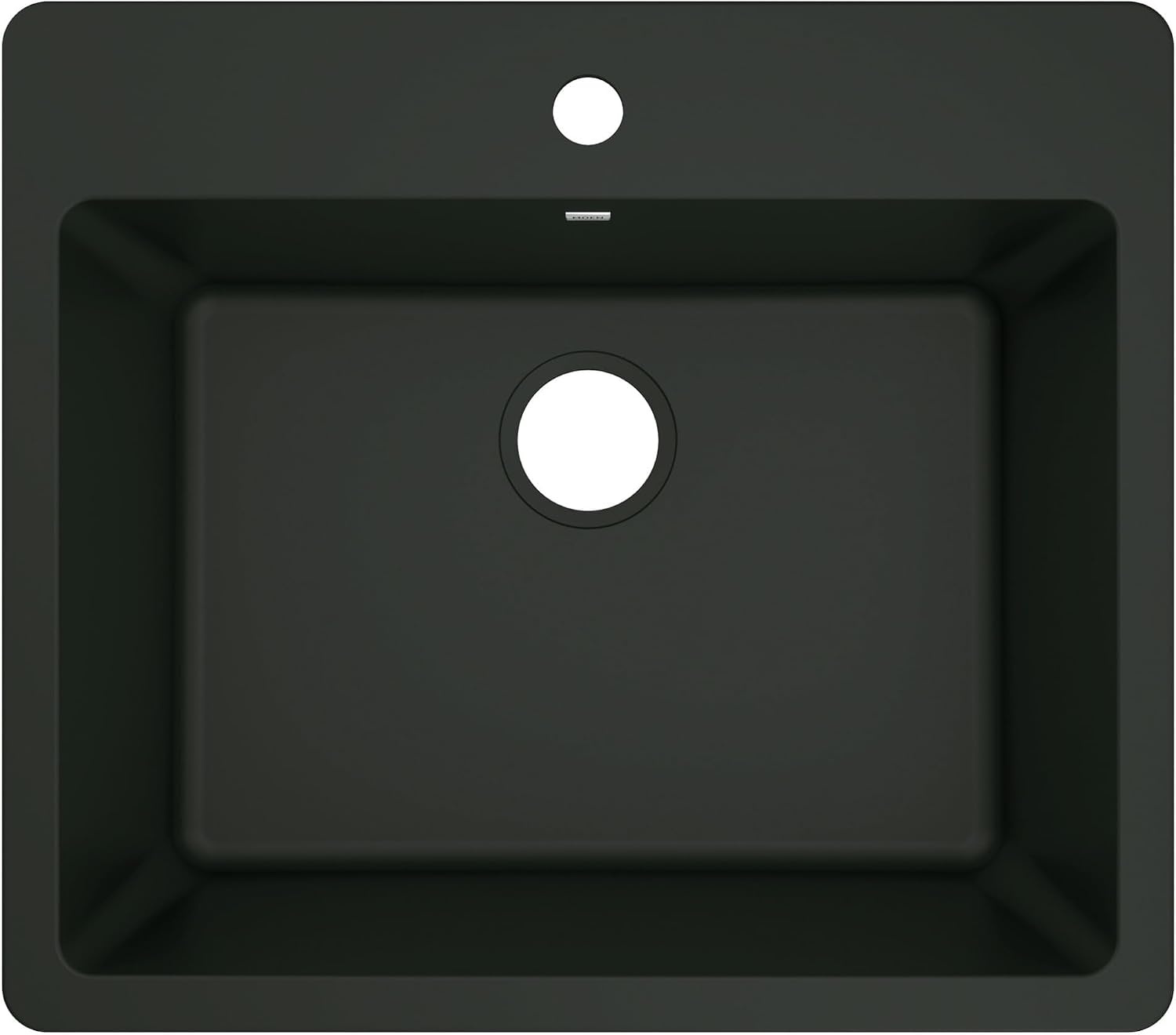image:imageMoen Host Black Granite 33Inch Wide x 95Inch Deep Dual Mount Single Bowl Kitchen Sink GGB3026BBlack