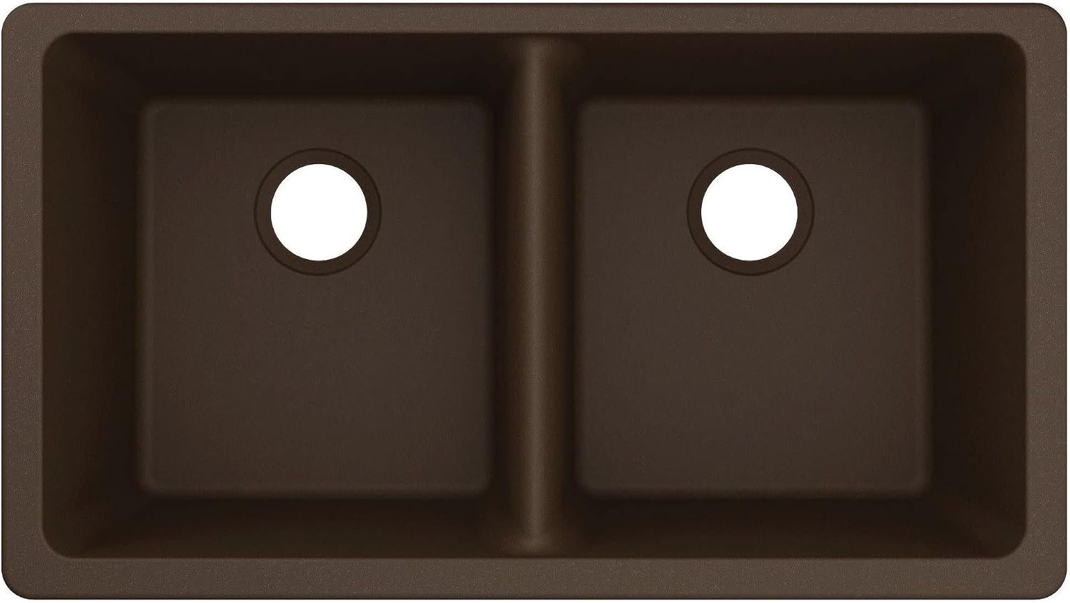 image:imageMoen Host White Granite 33Inch Wide x 95Inch Deep Undermount Double Bowl Kitchen Sink GGW4012BWhite