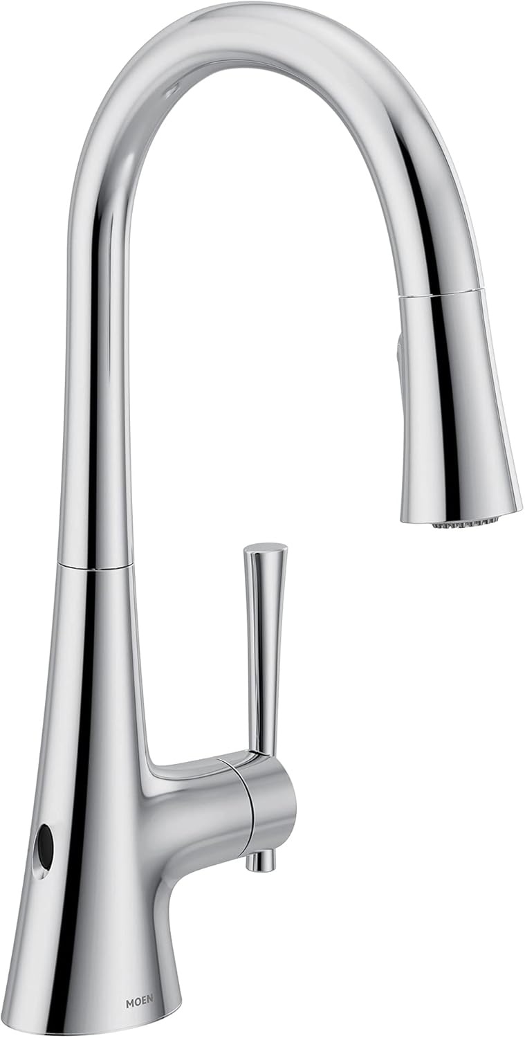 image:imageMoen Kurv Chrome 3in1 Water Filtration Pull Down Kitchen Faucet Water Filter for Sink Faucet Sold Separately F9126Chrome