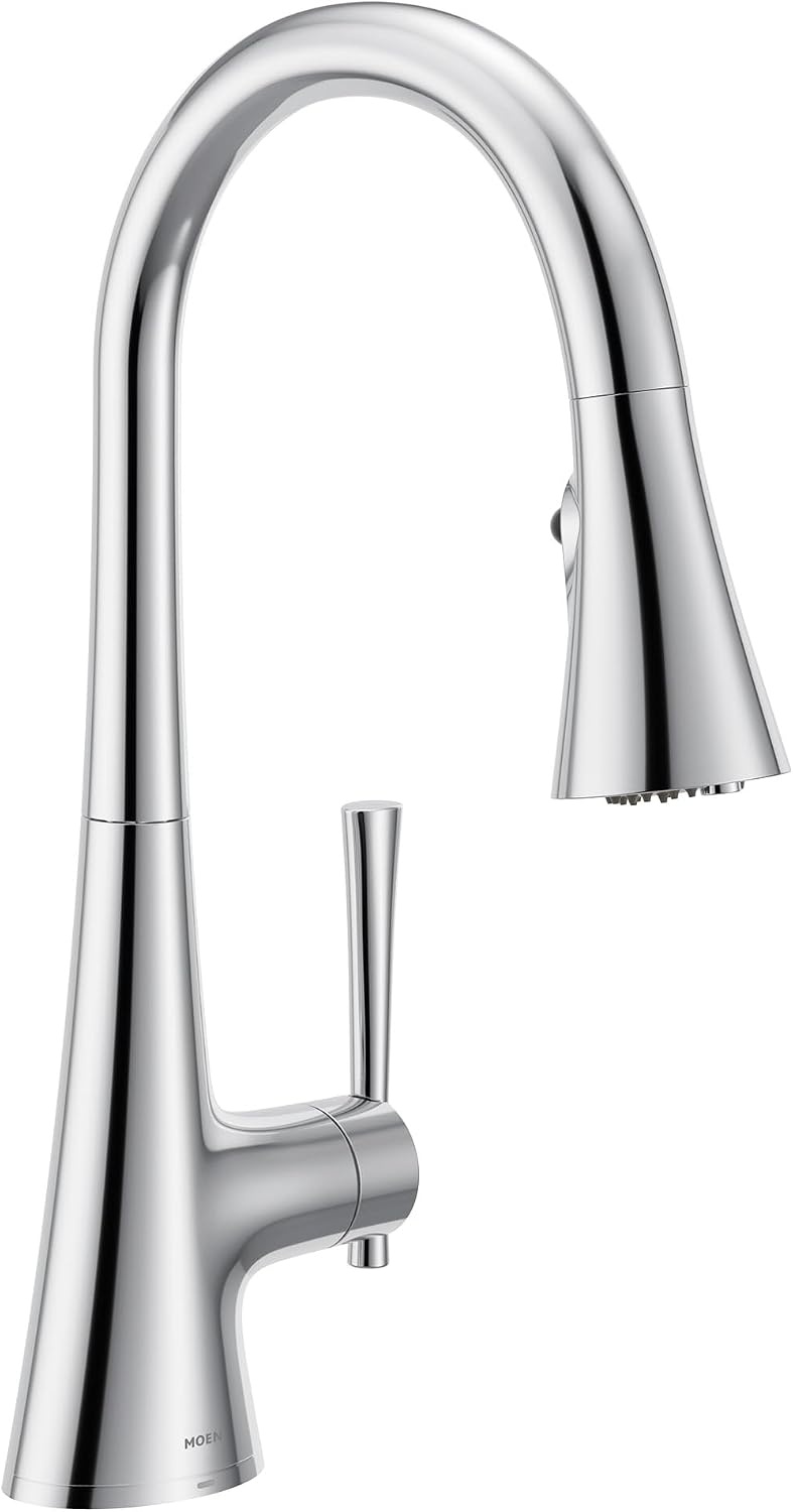 image:imageMoen Kurv Chrome 3in1 Water Filtration Pull Down Kitchen Faucet Water Filter for Sink Faucet Sold Separately F9126Chrome