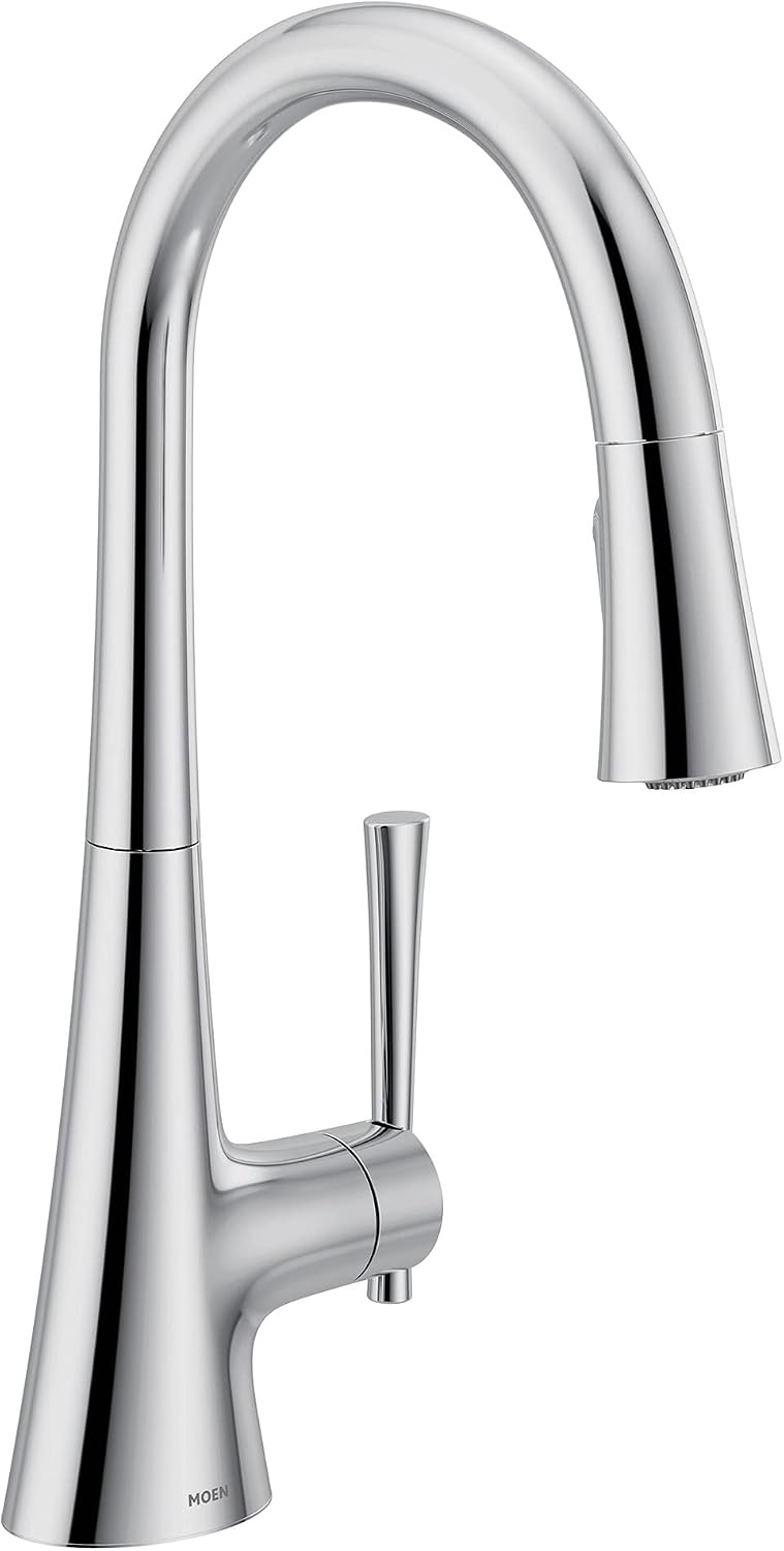 image:imageMoen Kurv Chrome 3in1 Water Filtration Pull Down Kitchen Faucet Water Filter for Sink Faucet Sold Separately F9126Chrome