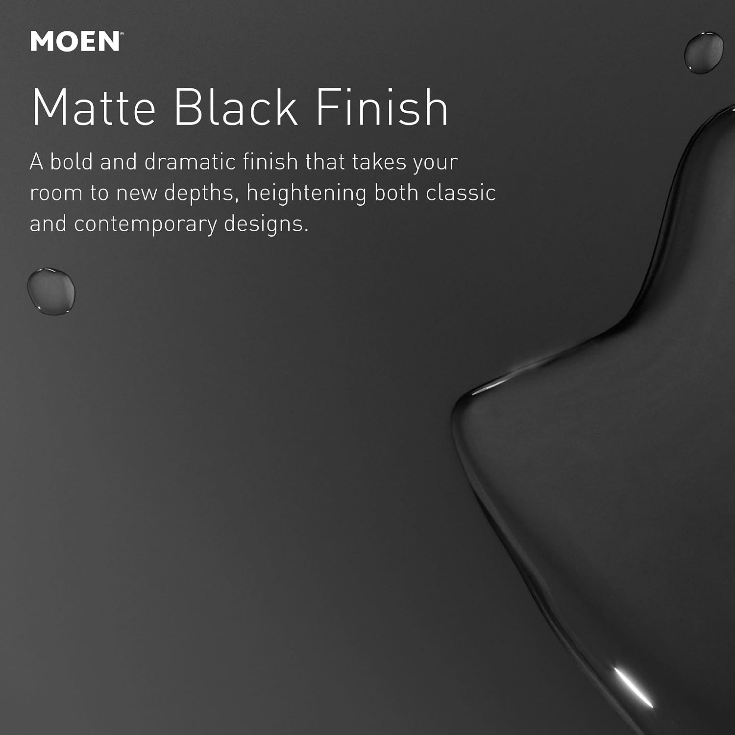 image:imageMoen Kurv Chrome 3in1 Water Filtration Pull Down Kitchen Faucet Water Filter for Sink Faucet Sold Separately F9126Matte Black