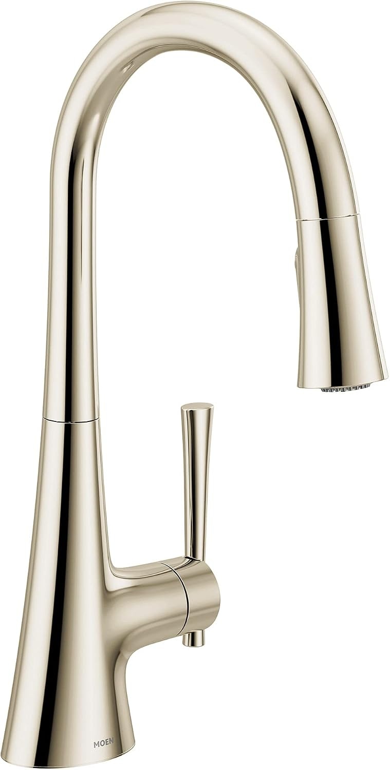 image:imageMoen Kurv Chrome 3in1 Water Filtration Pull Down Kitchen Faucet Water Filter for Sink Faucet Sold Separately F9126Polished Nickel